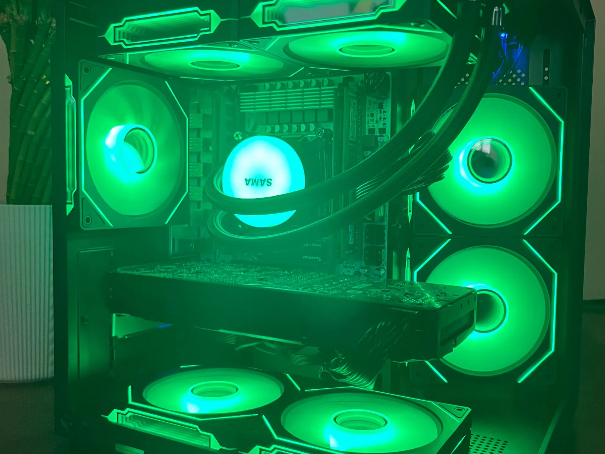 Water Cooled Intel 10 Core Gaming PC GTX 1080 1tb NVME SSD 32GB RAM WIFi WINDOWS 11 Pro