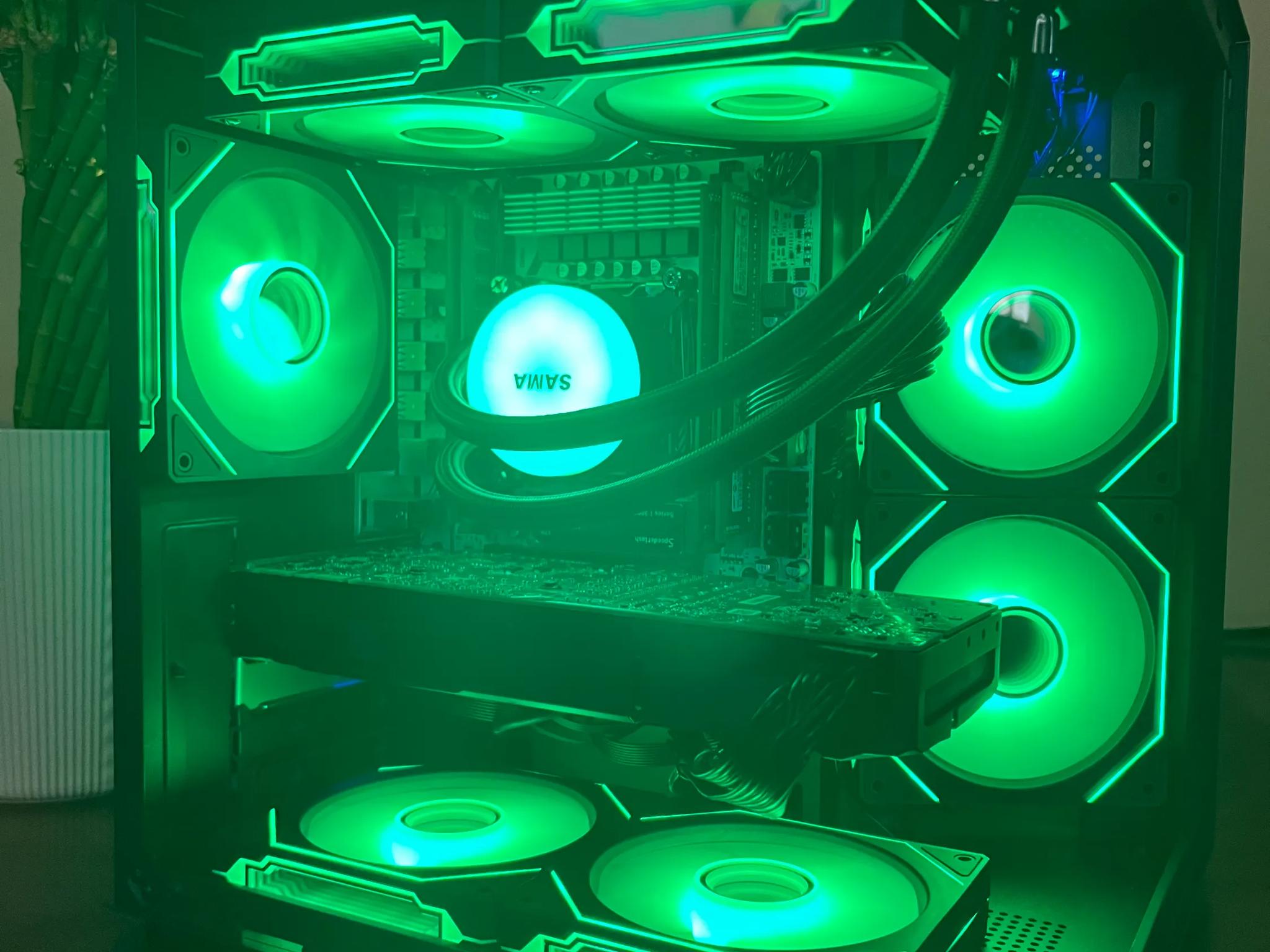 Water Cooled Intel 10 Core Gaming PC GTX 1080 1tb NVME SSD 32GB RAM WIFi WINDOWS 11 Pro