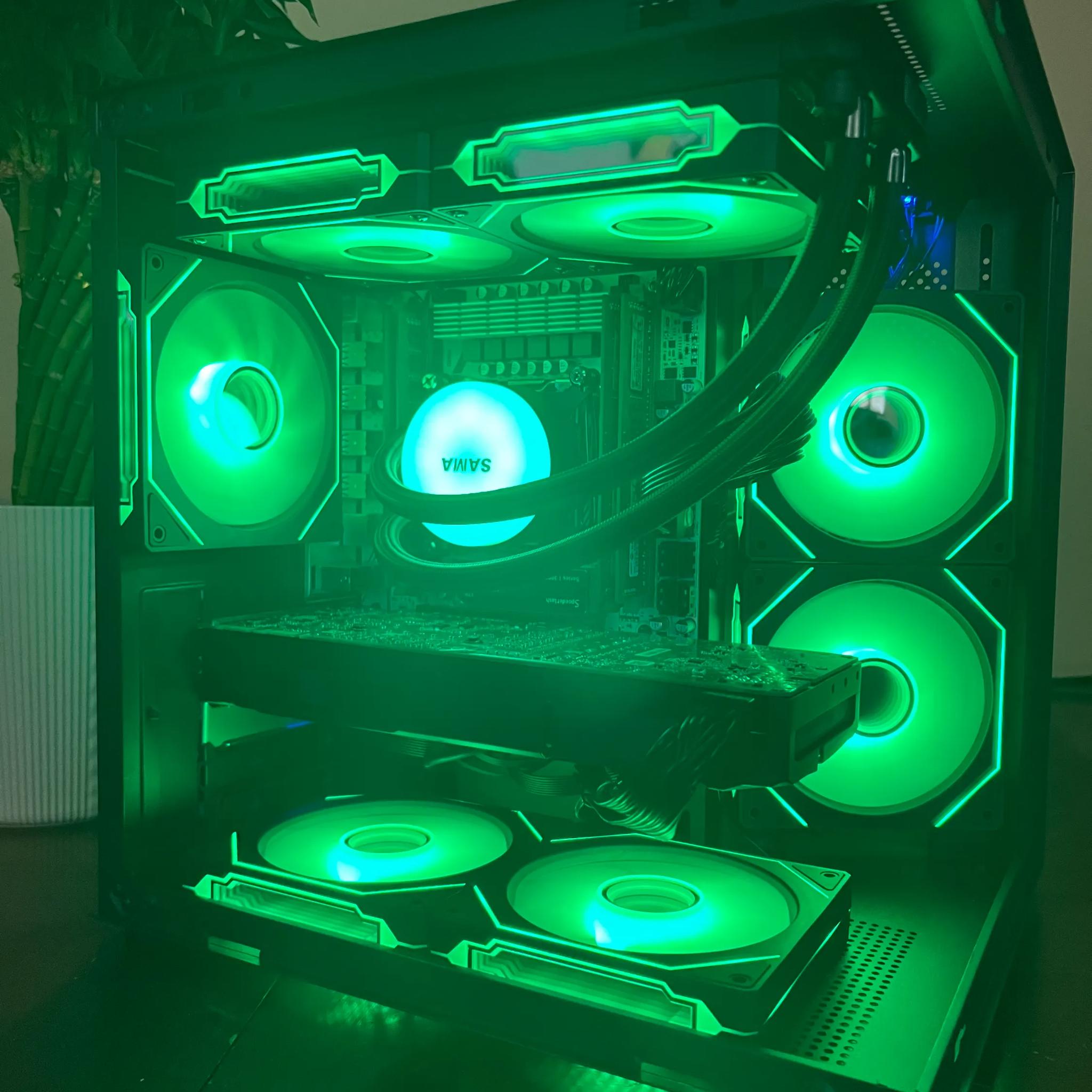 Water Cooled Intel 10 Core Gaming PC GTX 1080 1tb NVME SSD 32GB RAM WIFi WINDOWS 11 Pro