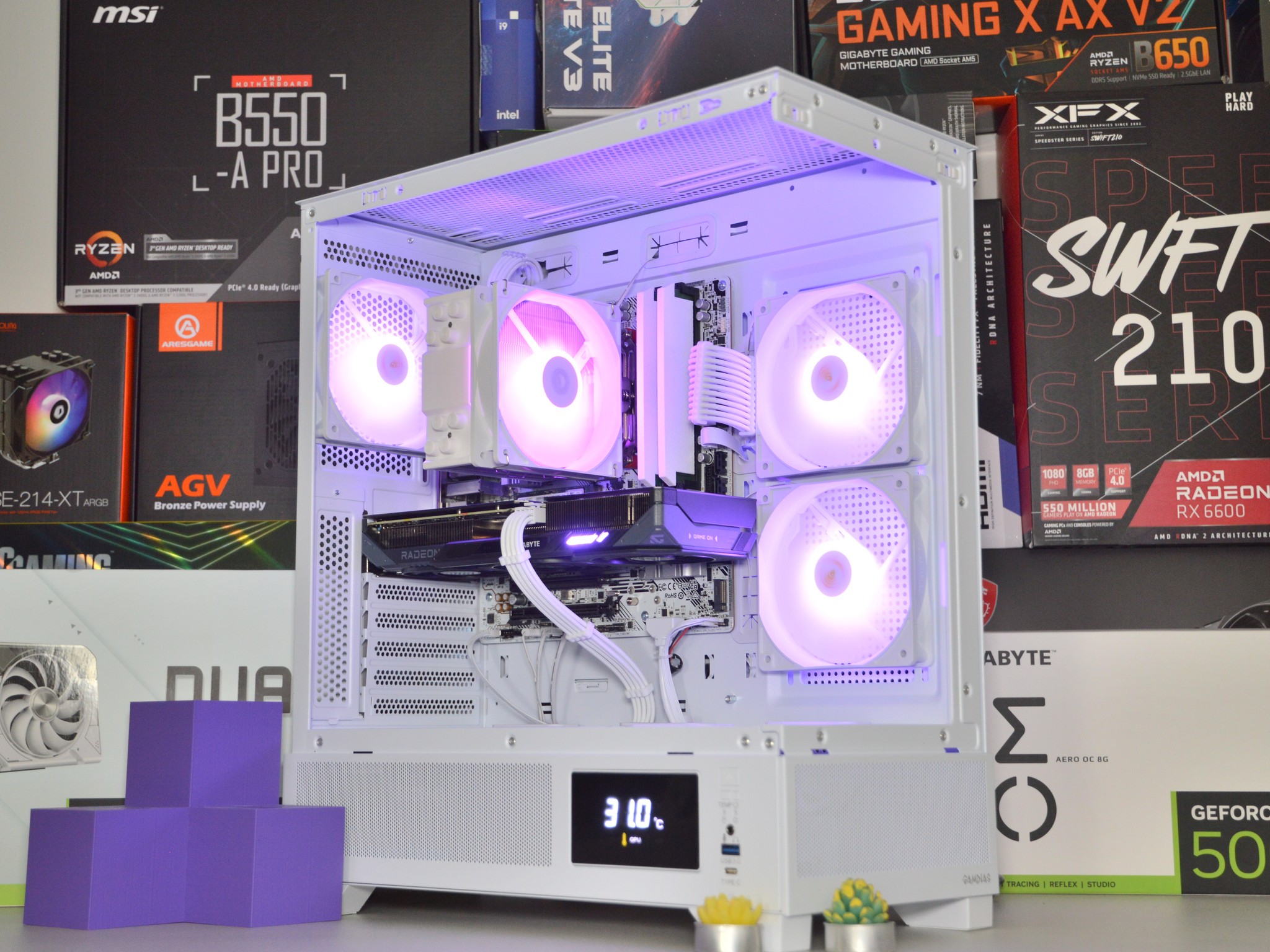 🌧️🌨️| RX 9060 XT 16GB | RYZEN 5 7600 | 16 GB DDR5 RAM | 1TB NVME SSD | Hurricane Blizzard