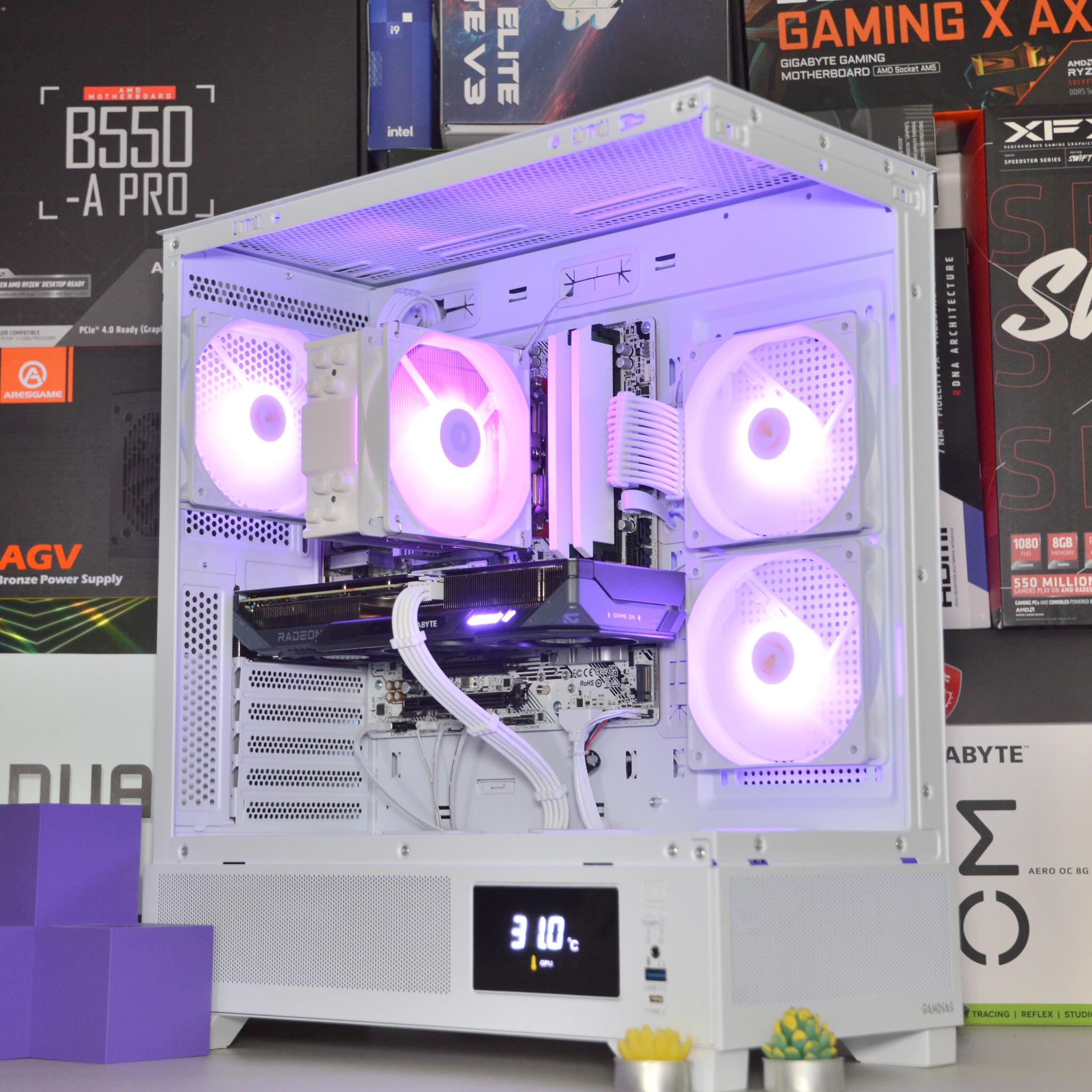 🌧️🌨️| RX 9060 XT 16GB | RYZEN 5 7600 | 16 GB DDR5 RAM | 1TB NVME SSD | Hurricane Blizzard
