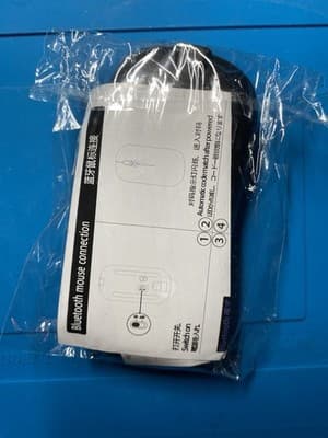 Black Bluetooth Slim Optical Mouse 2 Buttons Wireless Computer