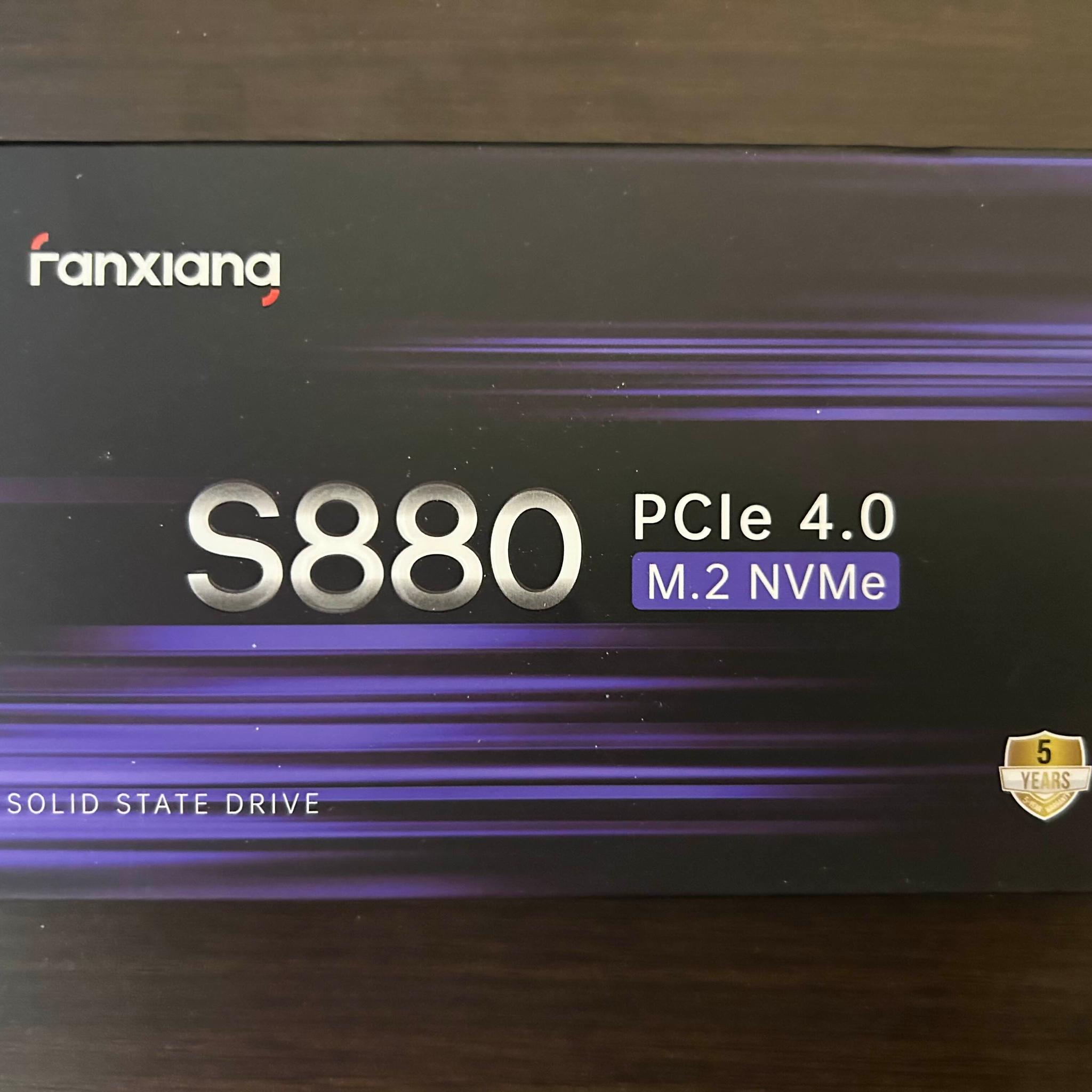 Fanxiang S880 2TB Gen 4x4 NVMe M.2 ssd