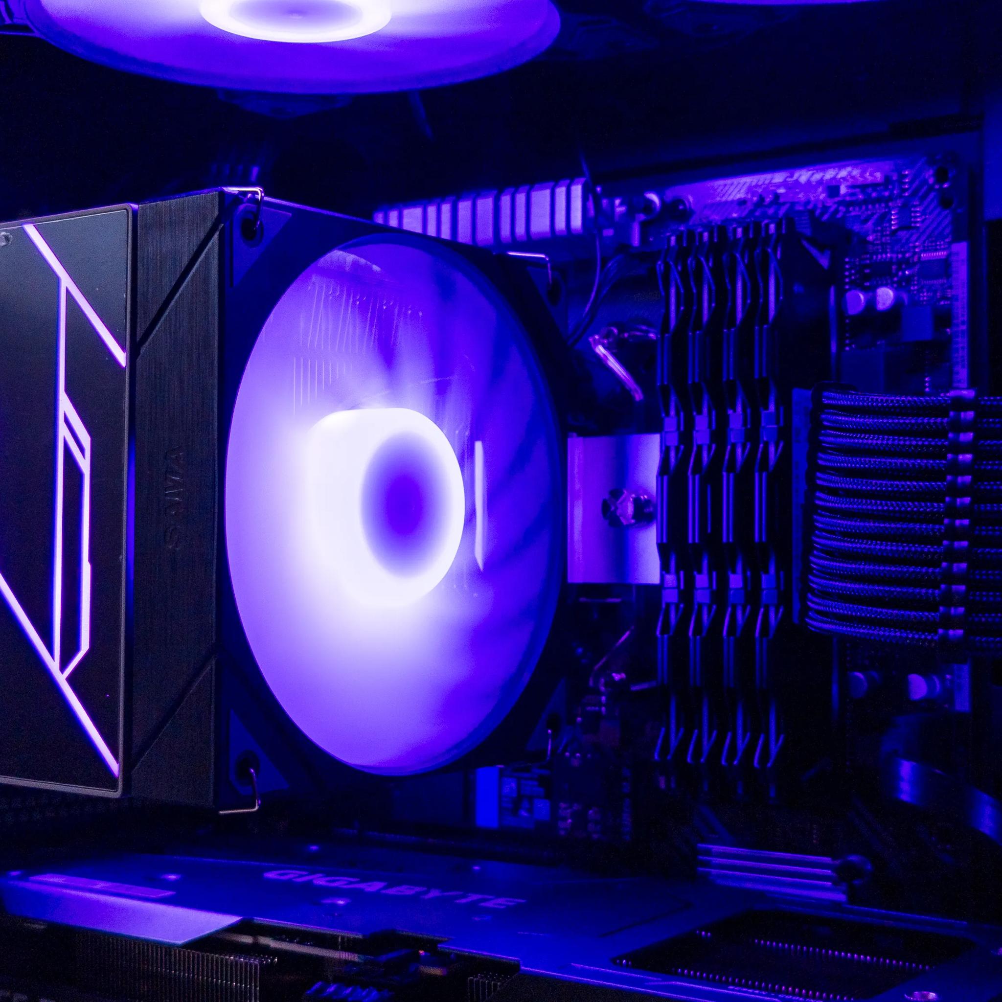 💜🖤 RTX 3060Ti / Ryzen 5 5600 / 32GB Gaming PC 🖤💜