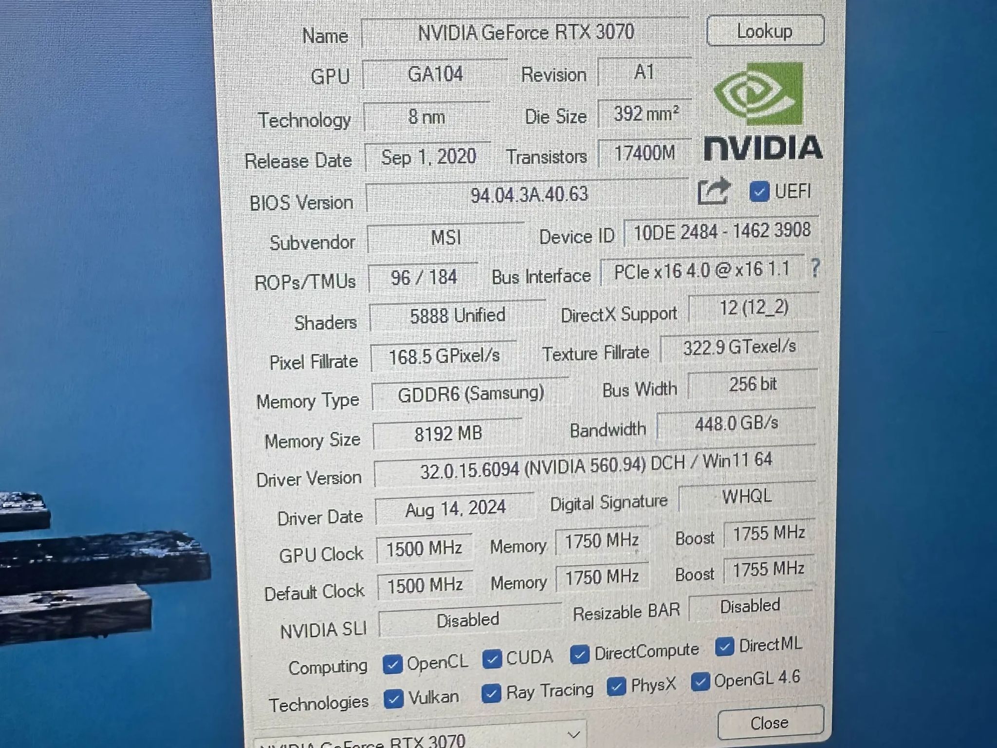 ZOTAC RTX 3070