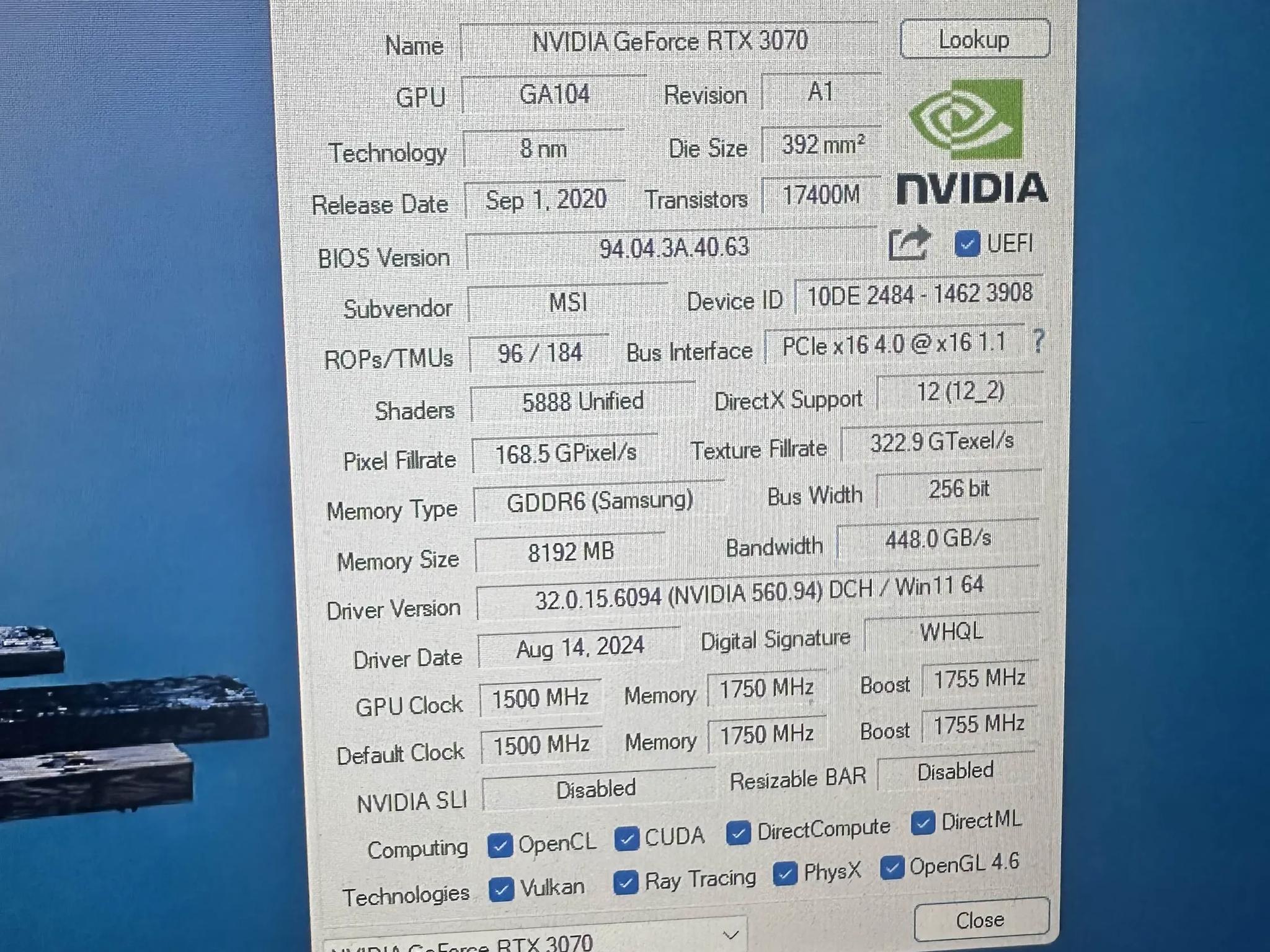 ZOTAC RTX 3070