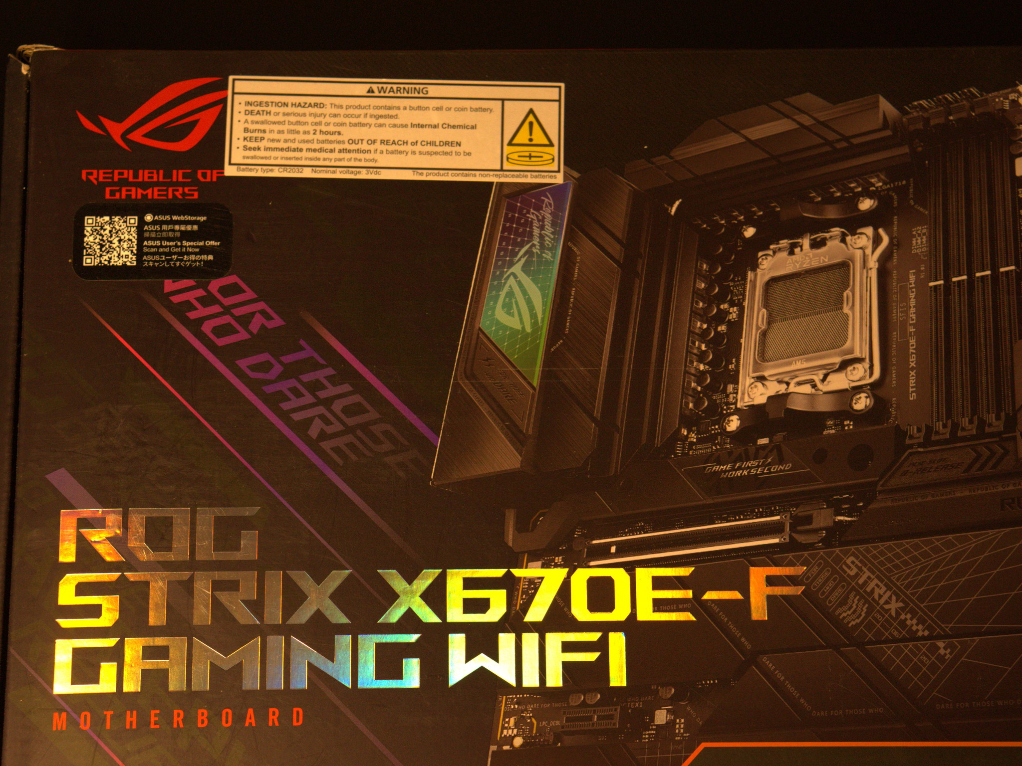 ASUS ROG STRIX X670E-F GAMING WIFI (BRAND NEW)