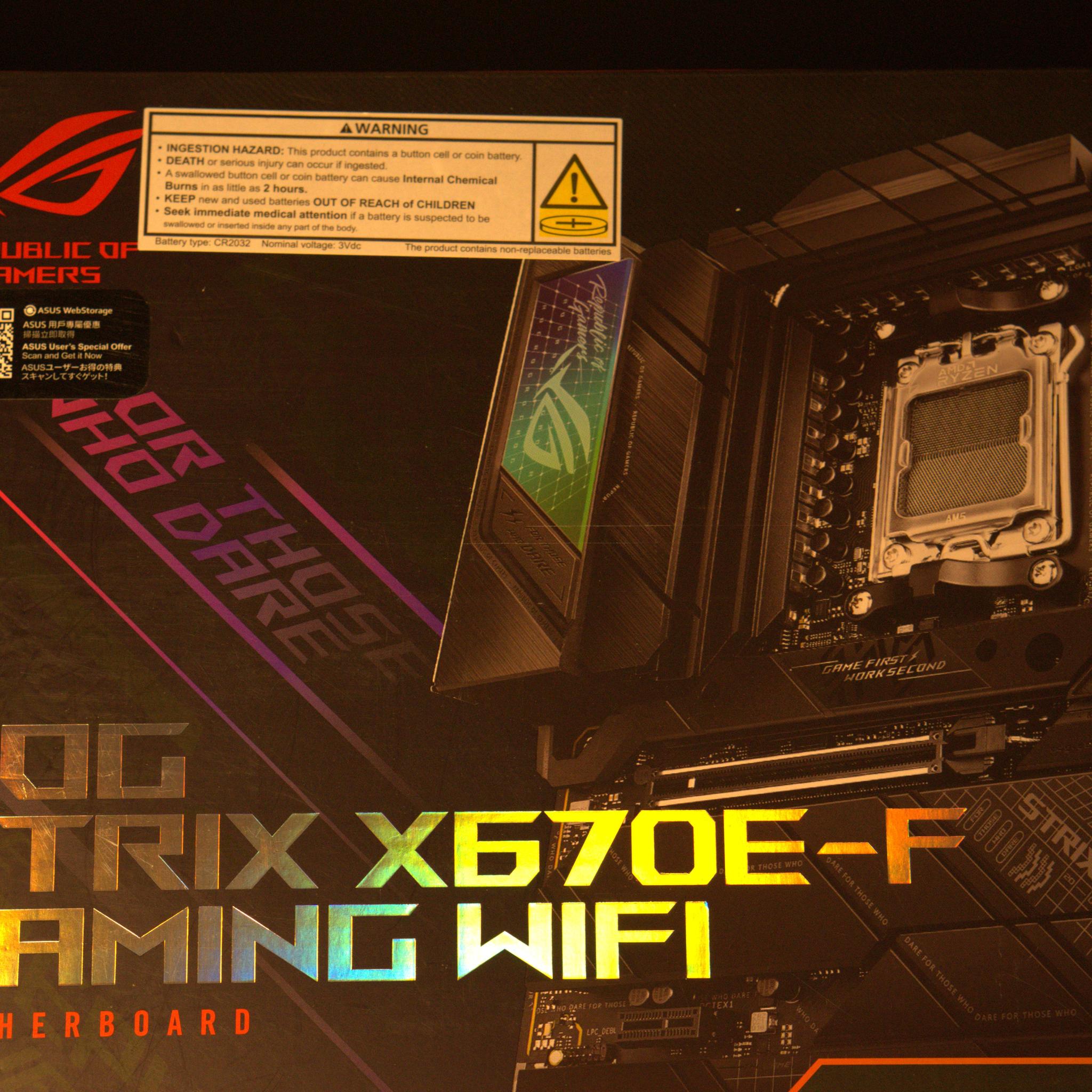 ASUS ROG STRIX X670E-F GAMING WIFI (BRAND NEW)