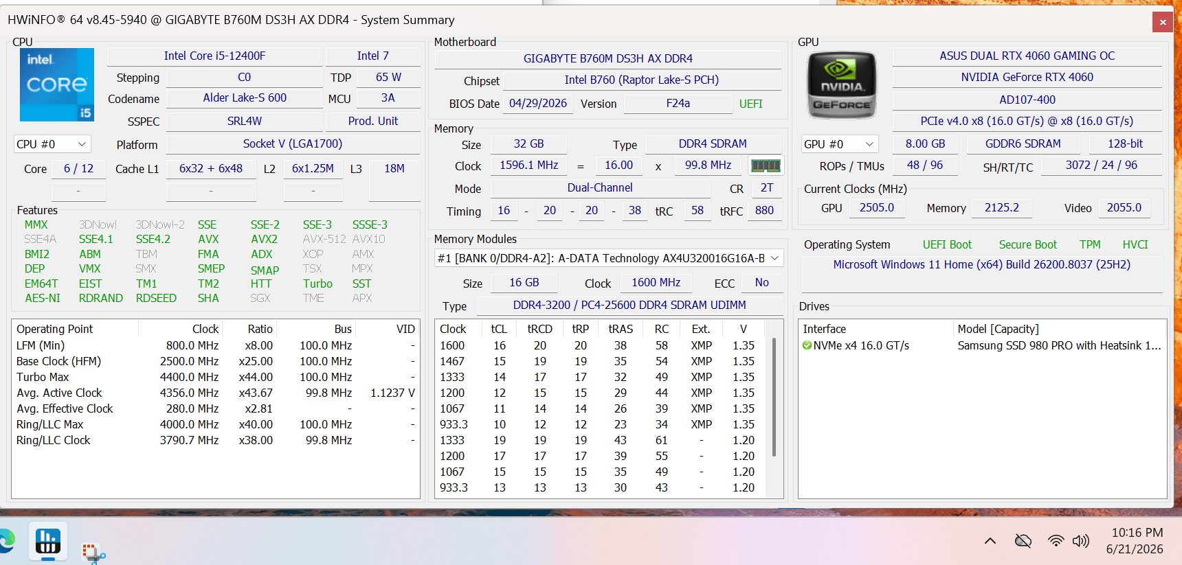 Steam Machine Performance 1080P PC - Intel 12400F | 32GB DDR4 | 4060