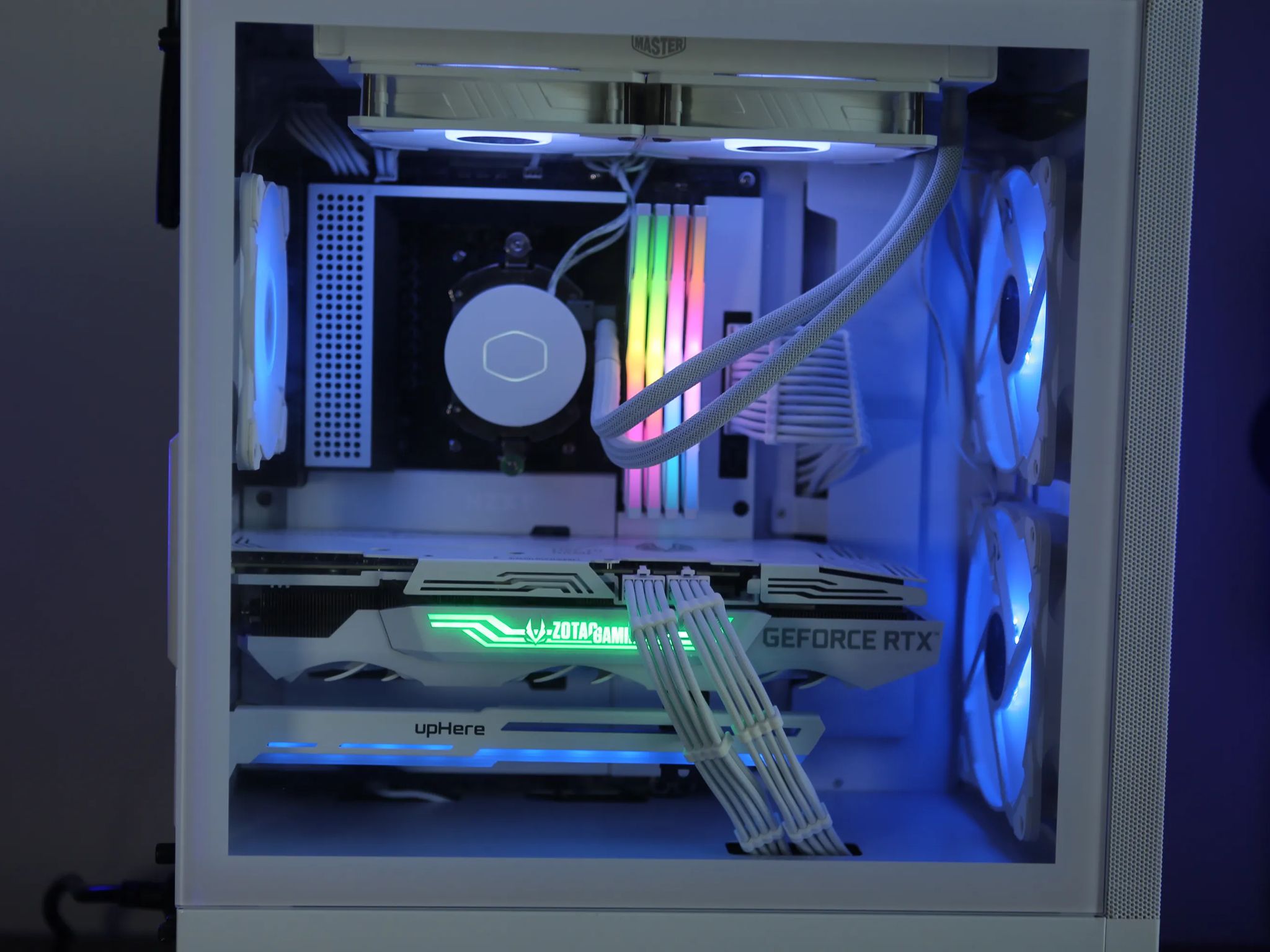 ALL-WHITE! RTX 3080 & AMD 5800x Custom Gaming PC!