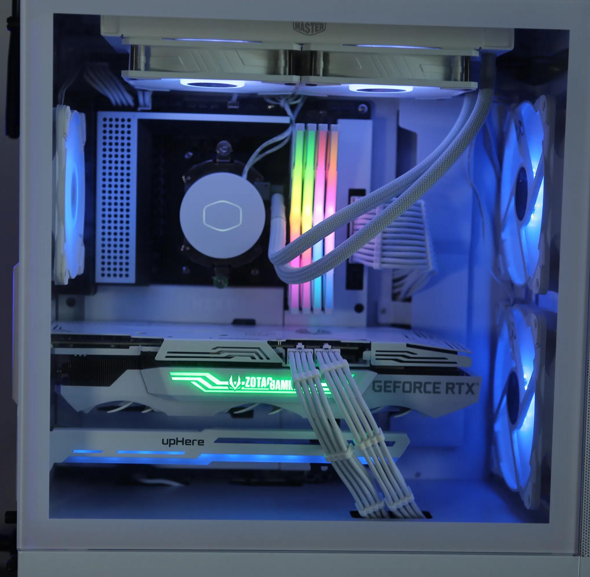 ALL-WHITE! RTX 3080 & AMD 5800x Custom Gaming PC!