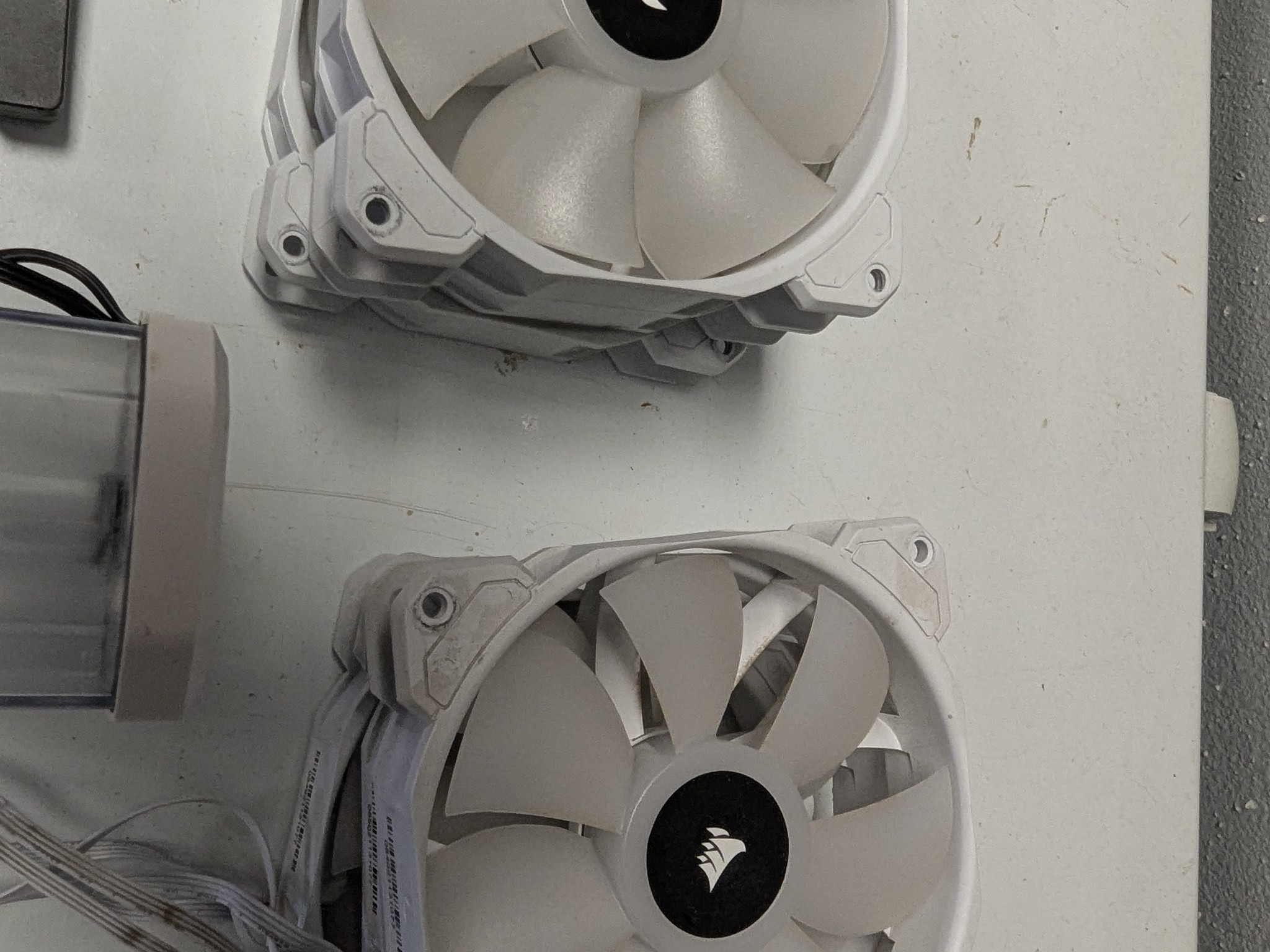 Complete Corsair Hydro X Custom Water Cooling Loop Bundle (White) - AM4