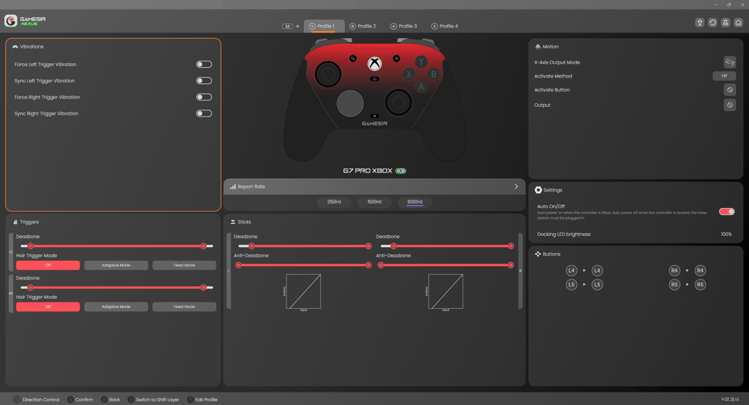 GameSir G7 Pro Tri-Mode Xbox Wired, PC & Mobile Wireless Controller (SHADOW  EMBER w/ O-Ring Mod) | Jawa