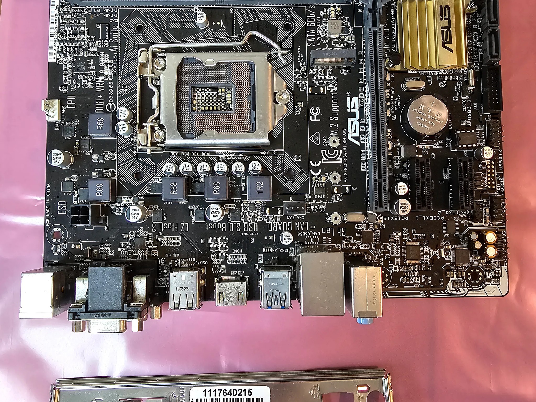 ASUS H110M-A/M.2 Intel H110 HDMI SATA 6Gb/s USB 3.0 Micro ATX Motherboard