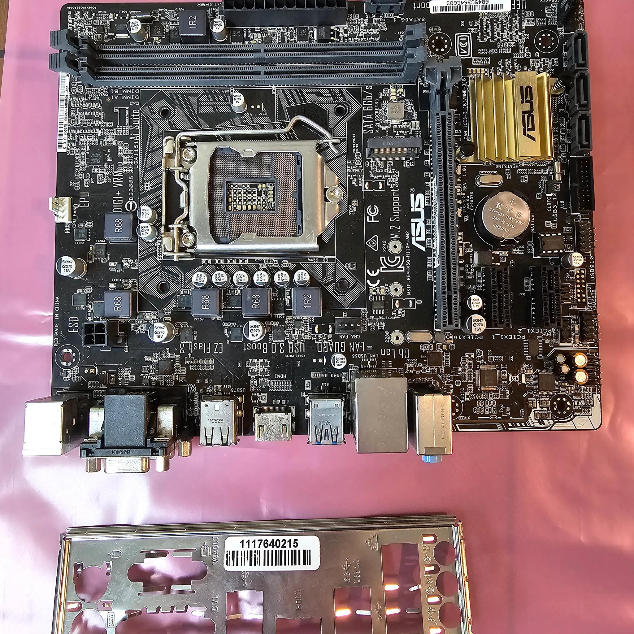 ASUS H110M-A/M.2 Intel H110 HDMI SATA 6Gb/s USB 3.0 Micro ATX Motherboard