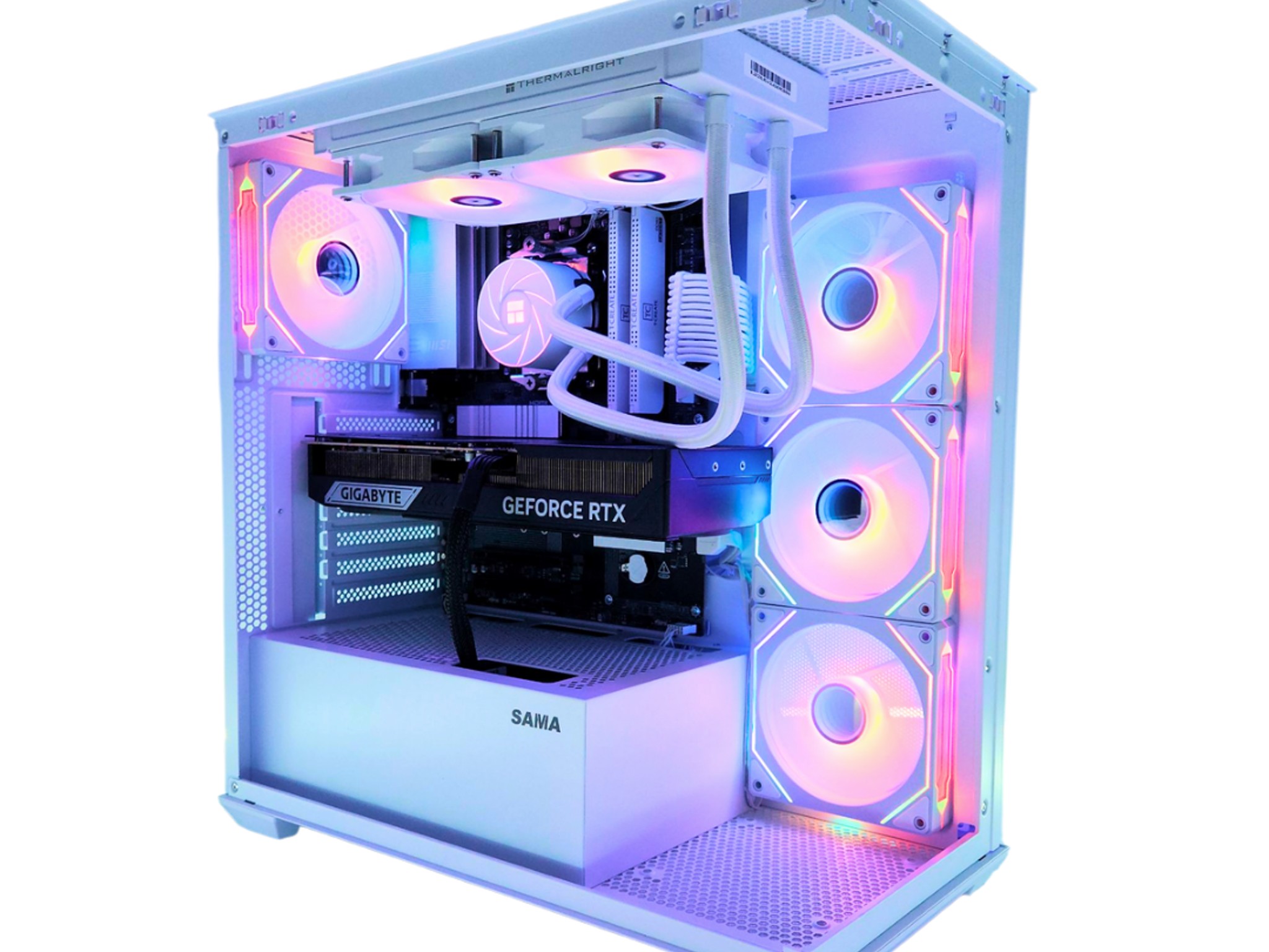 🚨BLACK FRIDAY🚨: RTX 5070 TI | Ryzen 9600X | 32GB DDR5 RAM | 2TB SSD | 6 RGB Fans | White Gaming PC
