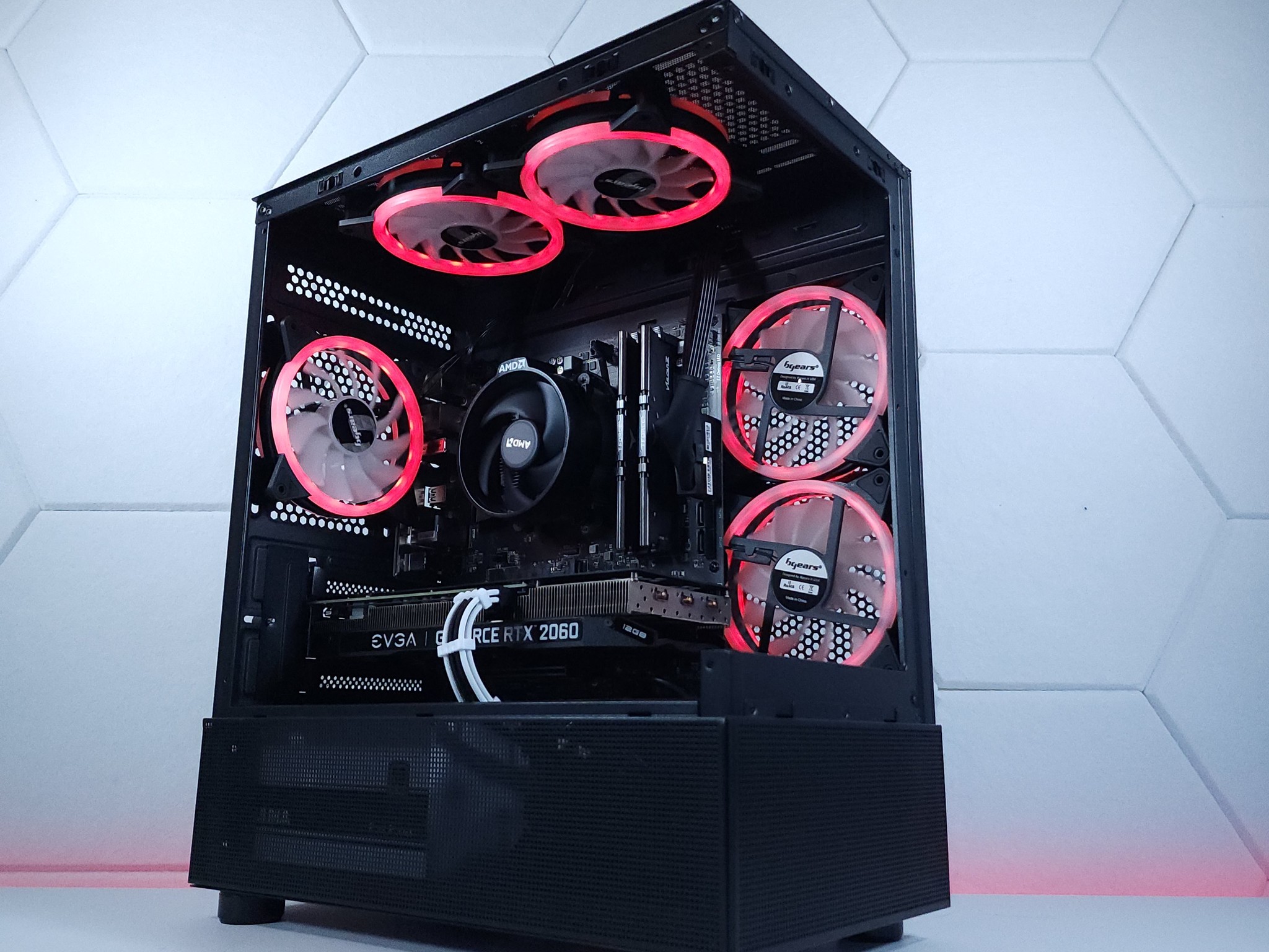 ❤️RTX 2060 12G || Ryzen 5 5500 || 16GB 3200MHz || 1TB M.2 SSD || 1080p Gaming Computer