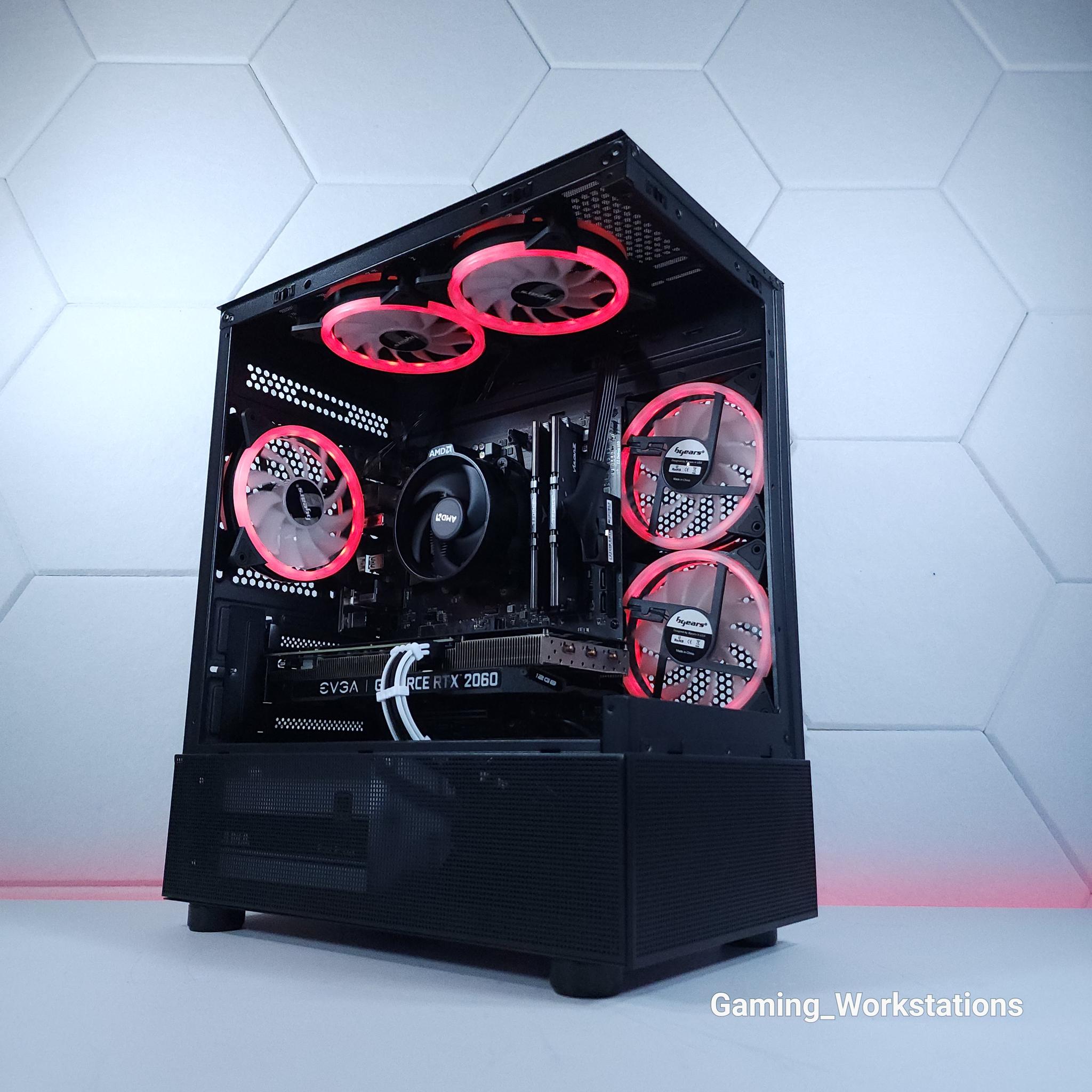 ❤️RTX 2060 12G || Ryzen 5 5500 || 16GB 3200MHz || 1TB M.2 SSD || 1080p Gaming Computer