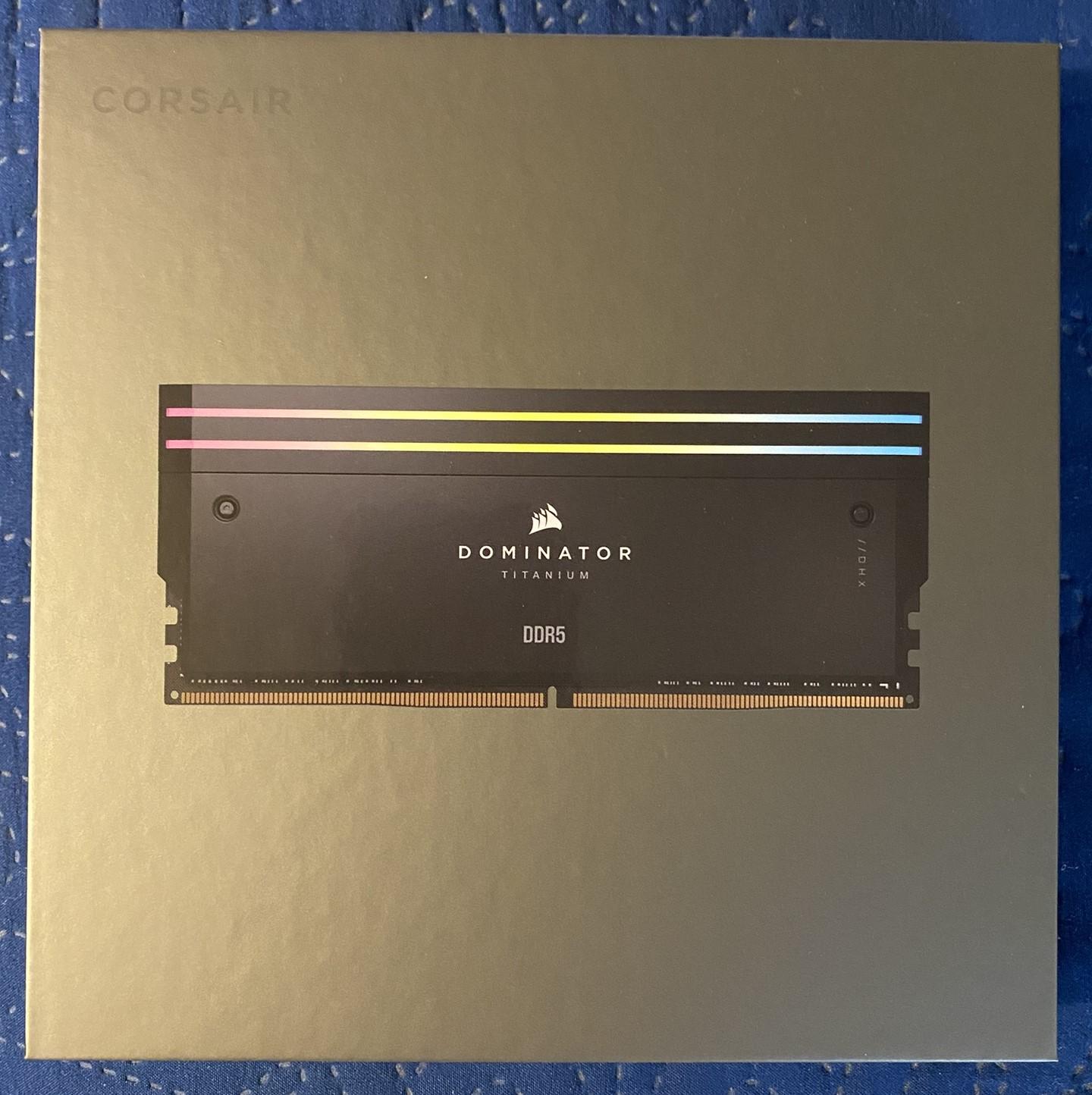 [OEM Refurbished] CORSAIR Dominator Titanium DDR5 64GB (2x32GB) 6000MHz CL30 RGB RAM (Intel XMP-Blk)