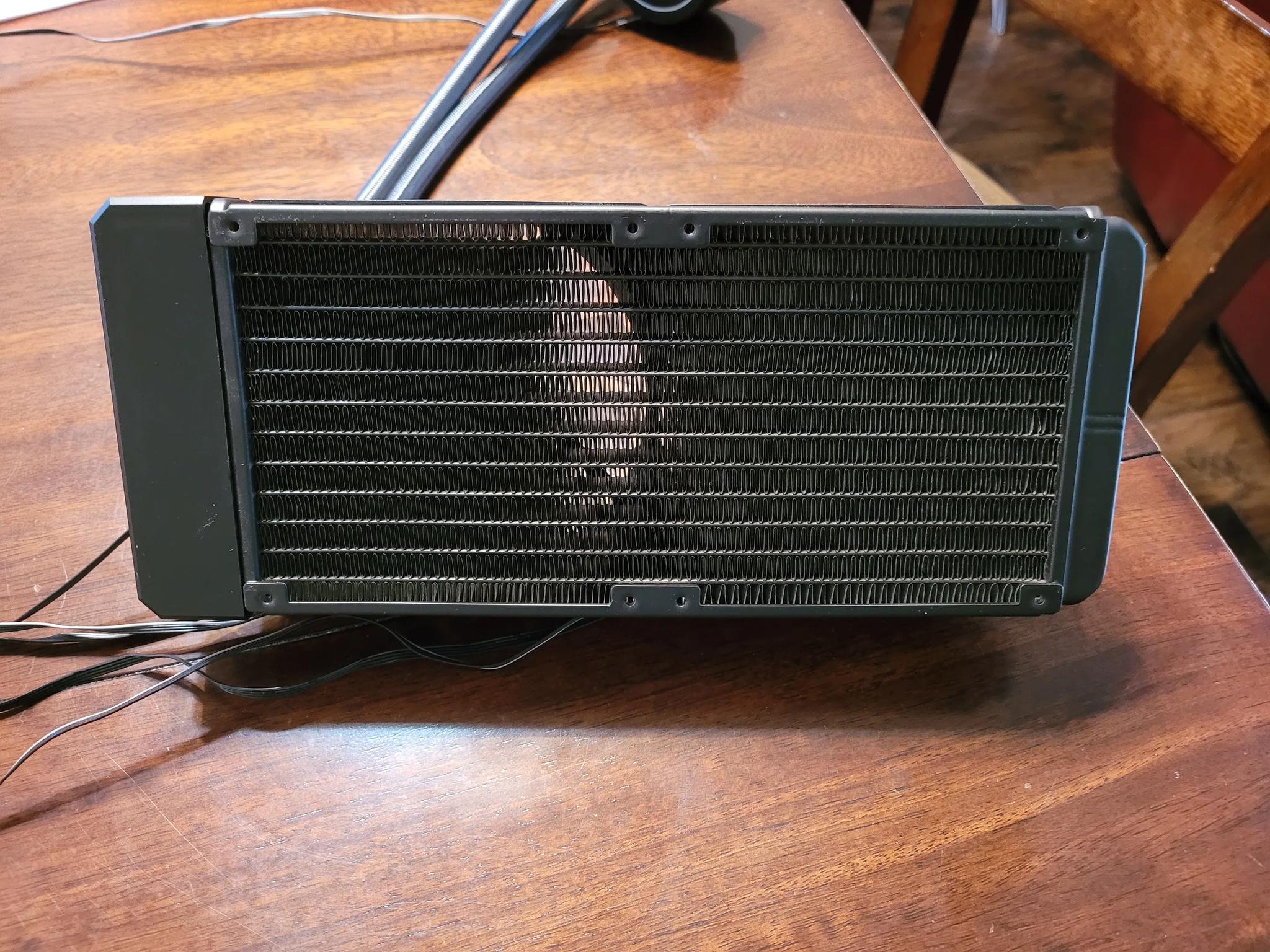 Black ID-COOLING AURAFLOW X 240mm CPU AIO Cooler RGB Fan (Intel and AMD CPU Support)