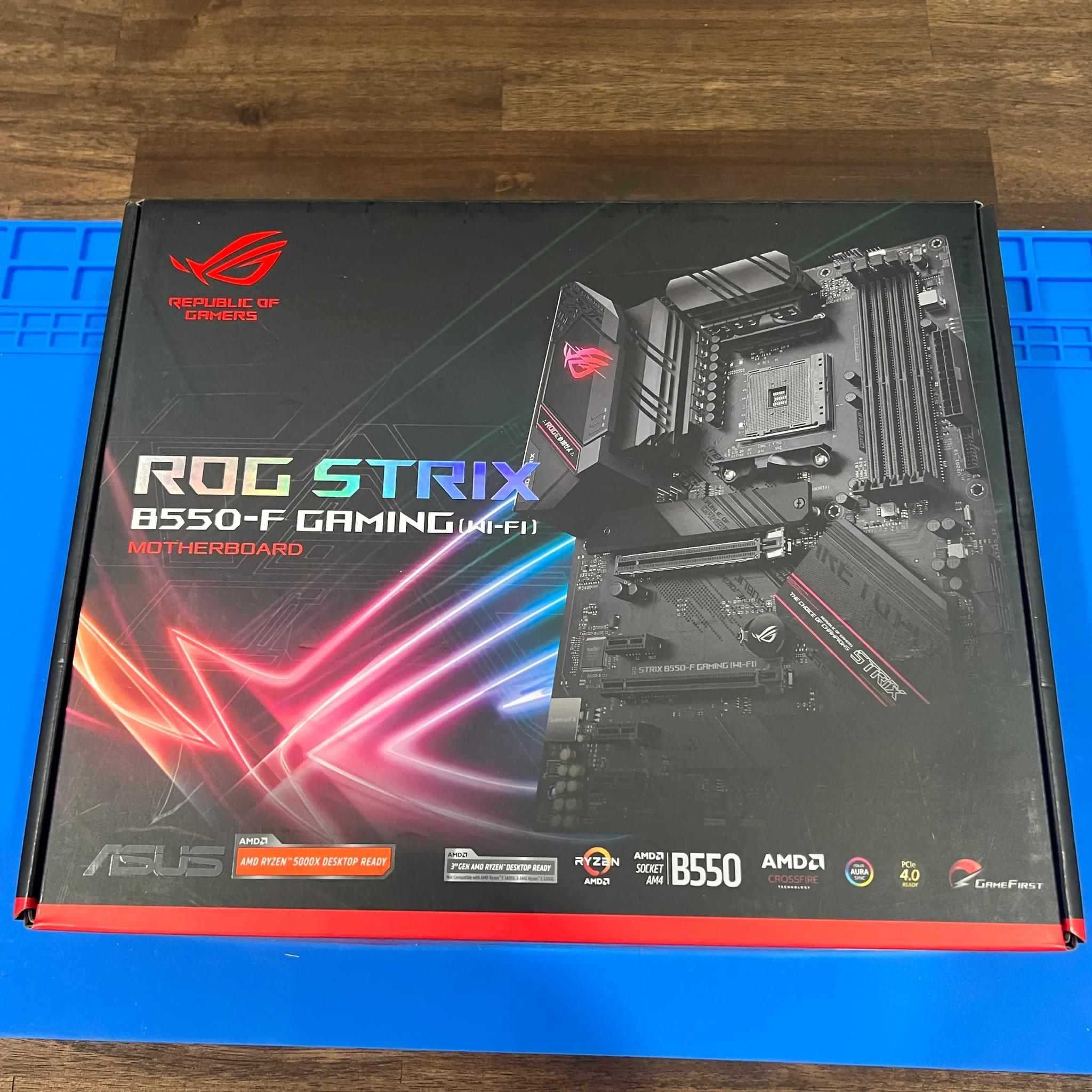 ASUS ROG STRIX B550-F GAMING (WI-FI) MOTHERBOARD WITH AMD RYZEN 7 5800X PROCESSOR