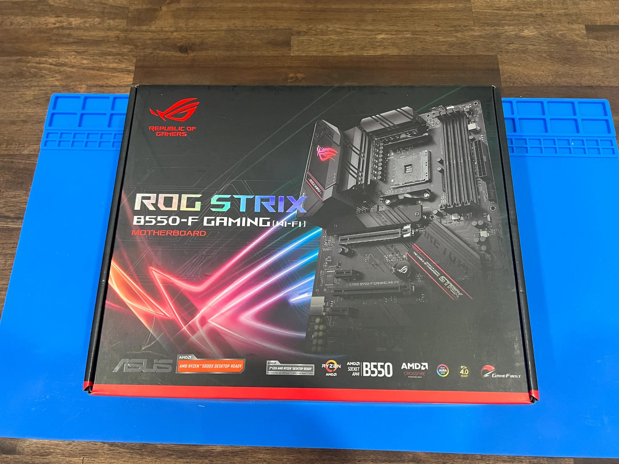 ASUS ROG STRIX B550-F GAMING (WI-FI) MOTHERBOARD WITH AMD RYZEN 7 5800X PROCESSOR