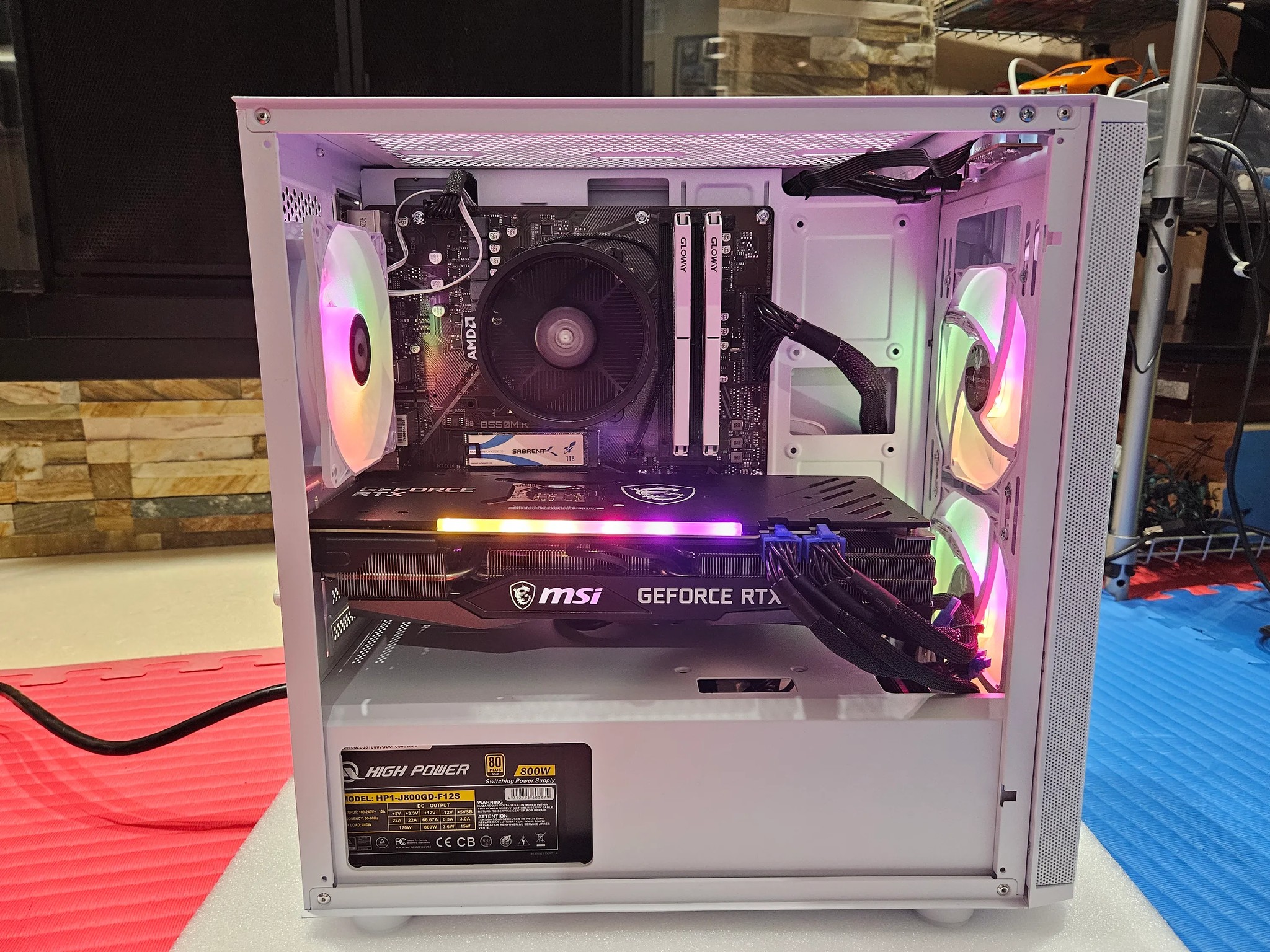 RTX 3070 Ryzen 5 3600 WiFi Gaming PC w/ 1TB NVMe SSD, 16GB RAM, 800W 80+ Gold PSU