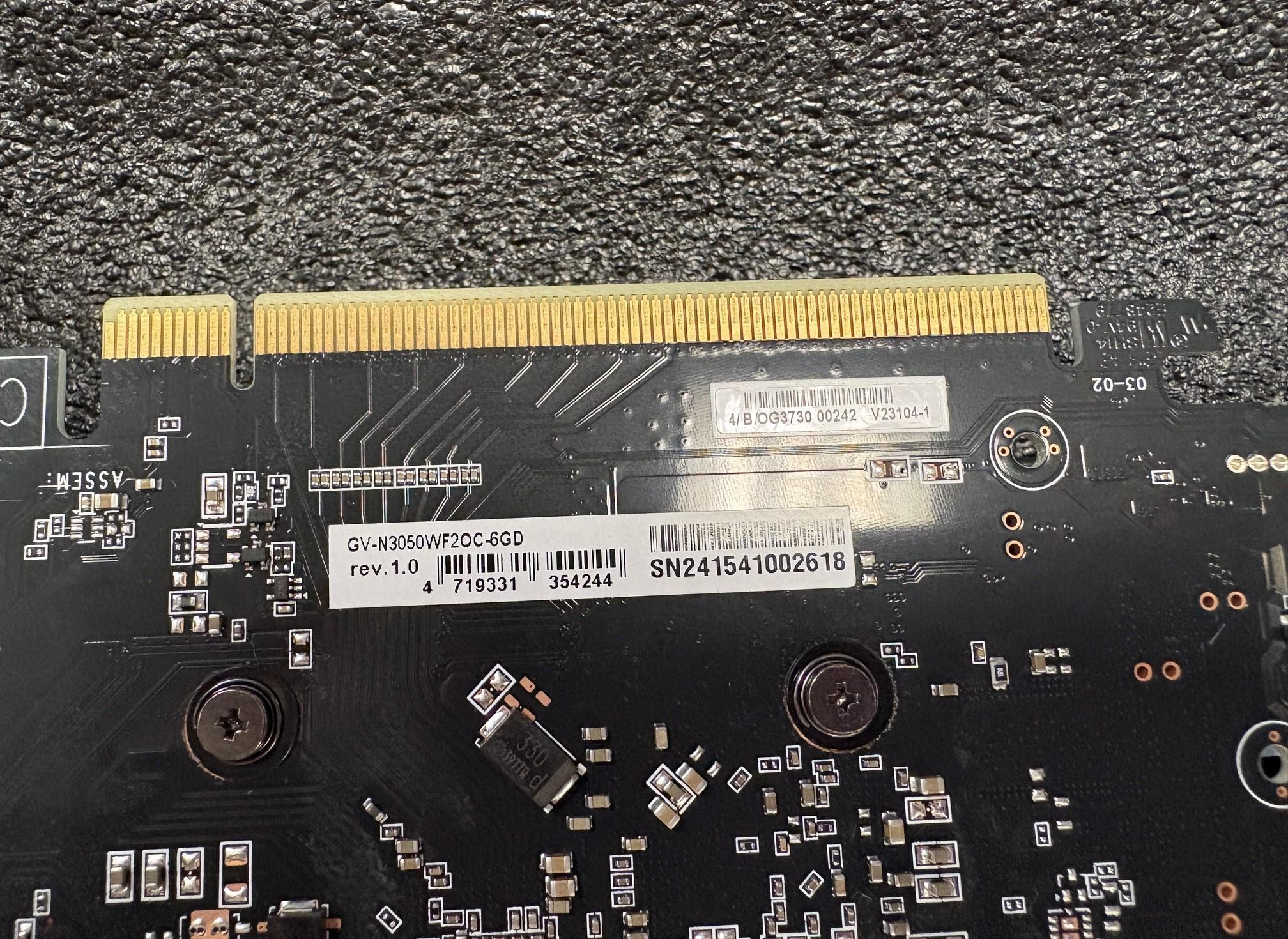 GIGABYTE GeForce RTX 3050 WINDFORCE OC 6G Graphic Card - USED