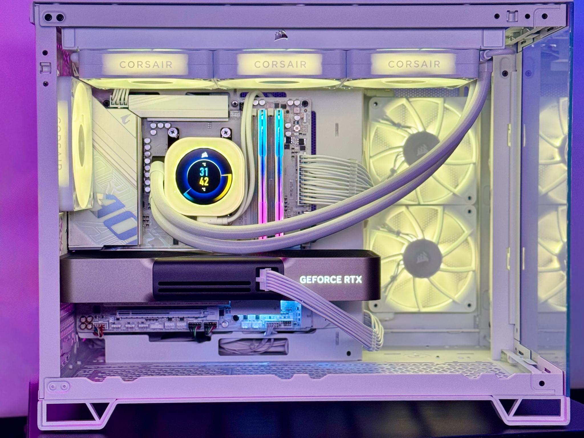 Almost Heaven III 🪽🪽 🪽 5080 FE ☀️ 9800X3D 🌙 32GB RAM DDR5 6000 CL28 ✨ 2TB SSD 📖 White Build