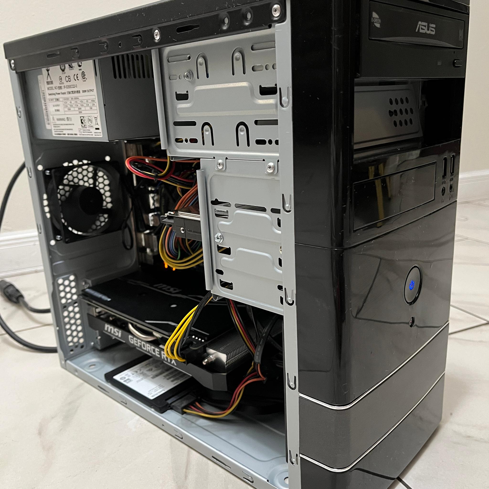 NVIDIA RTX 2060 Super, Intel Core i5-8400, 16GB RAM, 1.1 TB Storage, Sleeper Gaming PC w/ Wi-Fi & BT