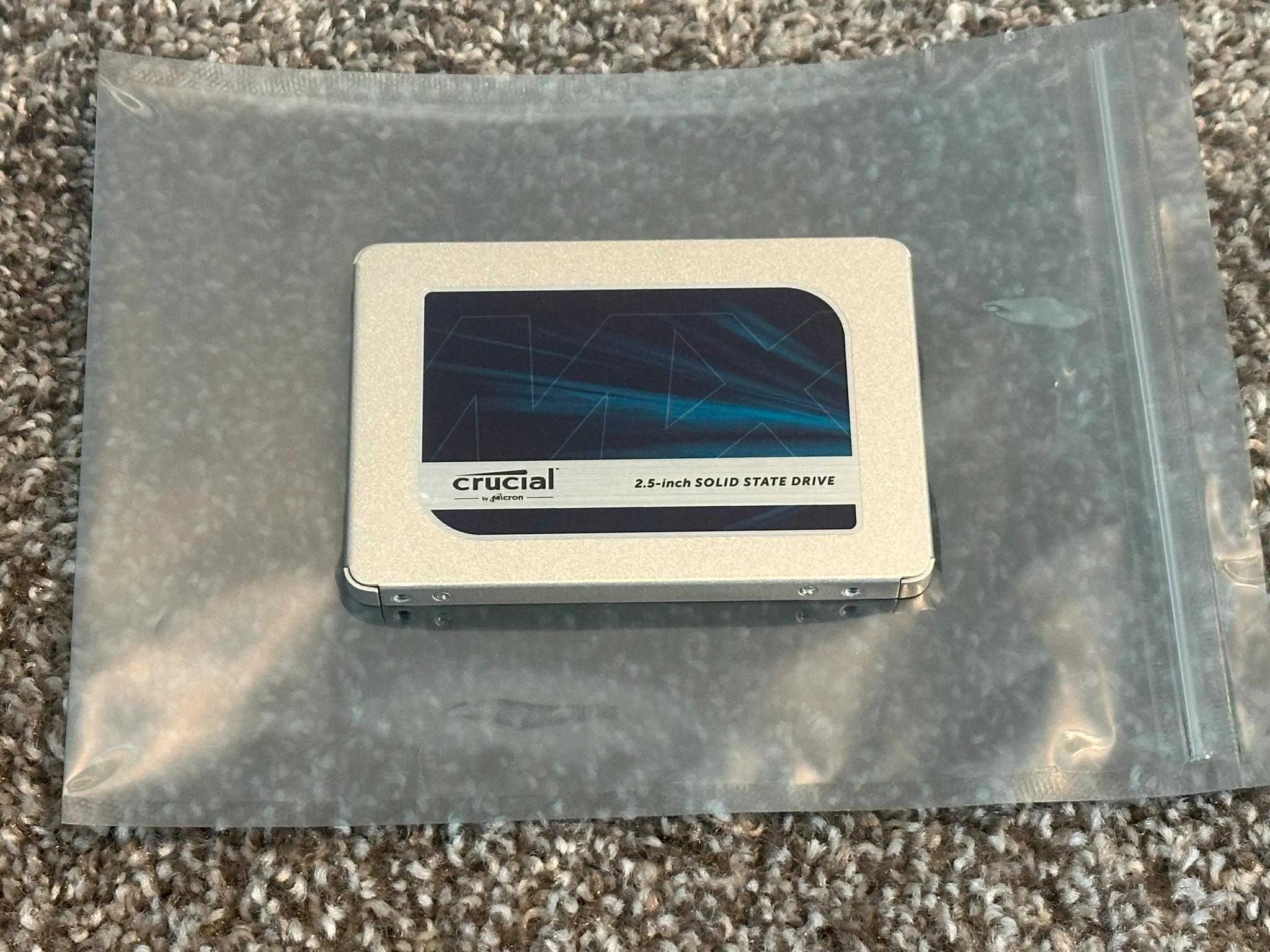 Two Crucial MX500 4TB 3D NAND SATA 2.5 Inch Internal SSD