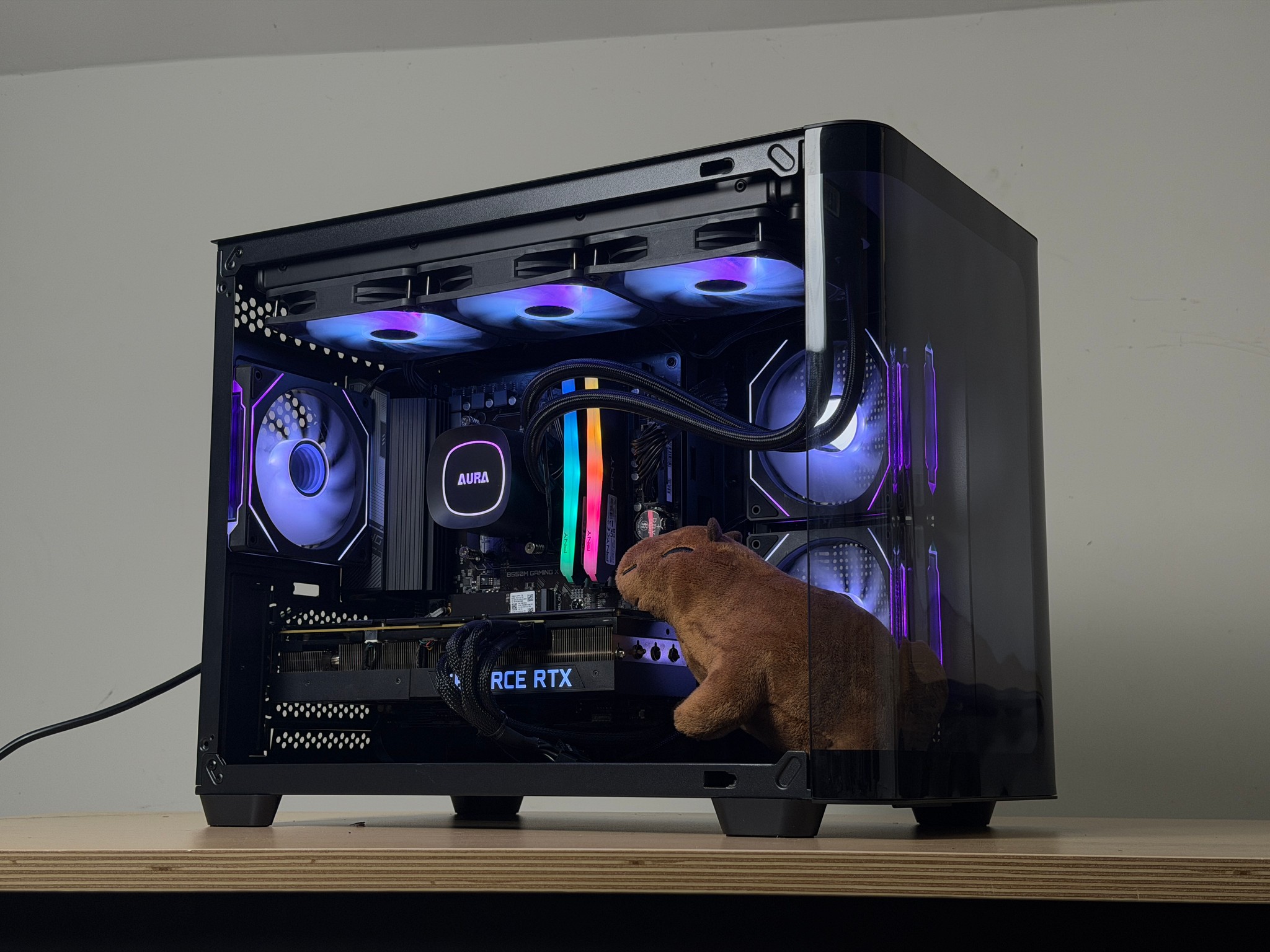🖤♠️ Black 1440p Gaming PC ♠️🖤 RTX 3080 | Ryzen 5 5600 | 32GB RAM | 1TB SSD - WiFi, BlueTooth