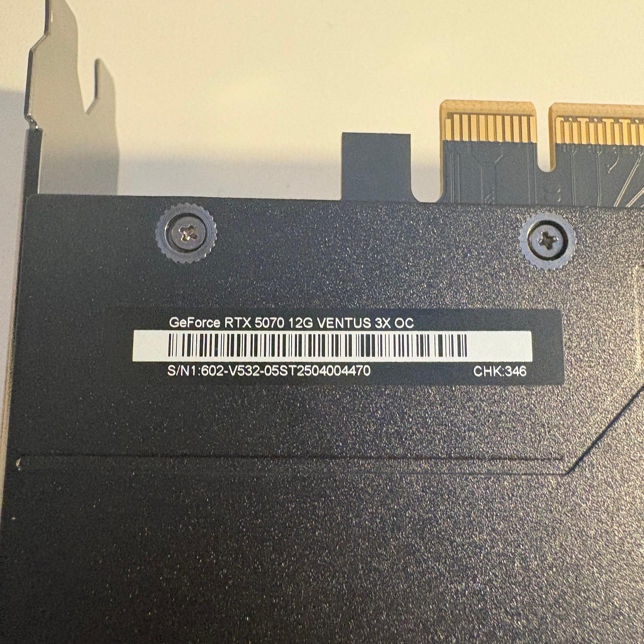 MSI GeForce RTX 5070 12G VENTUS 2X OC