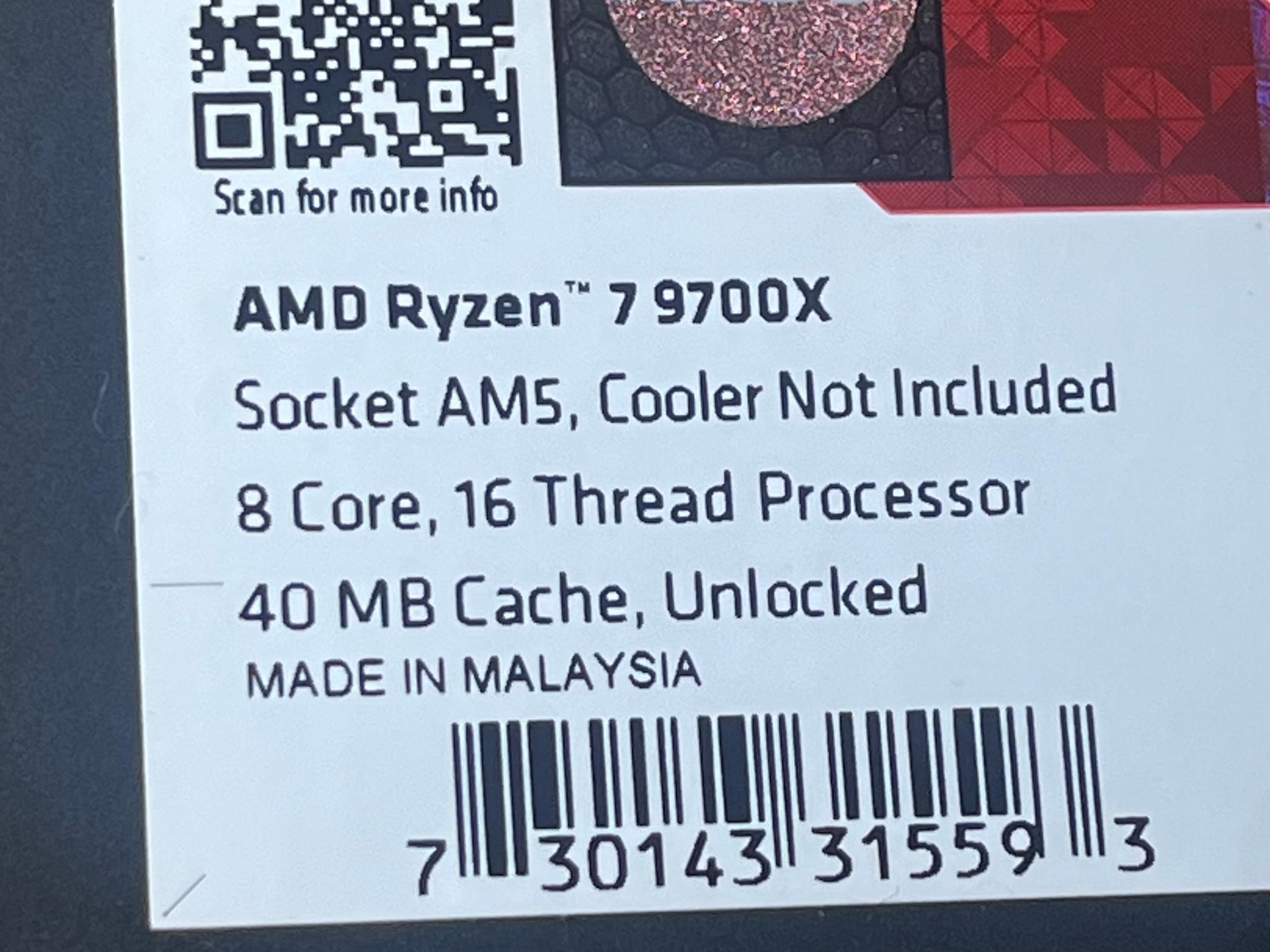 AMD Ryzen 7 9700X