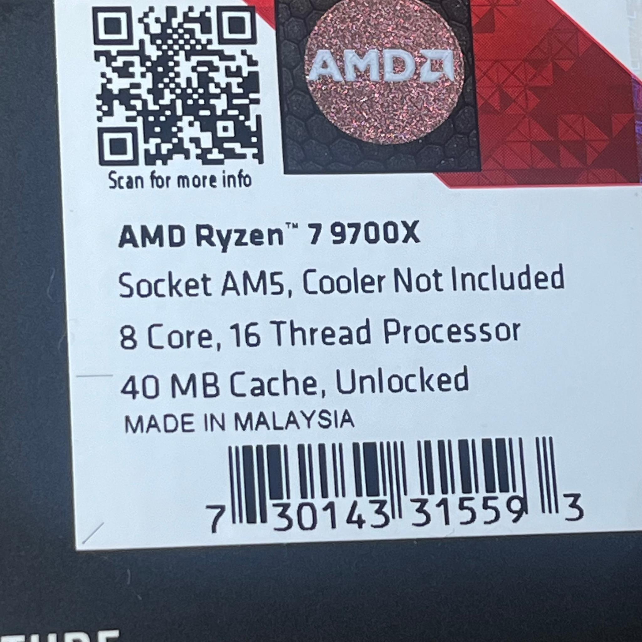 AMD Ryzen 7 9700X