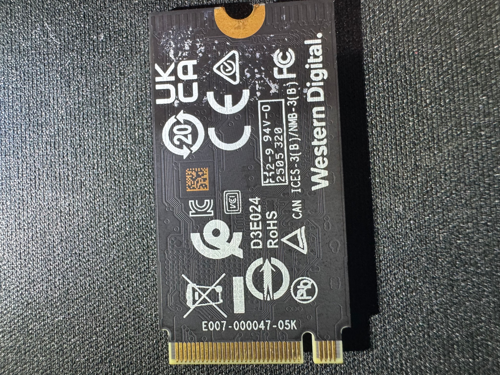 Western Digital PC SN5000S 1TB NVMe SSD