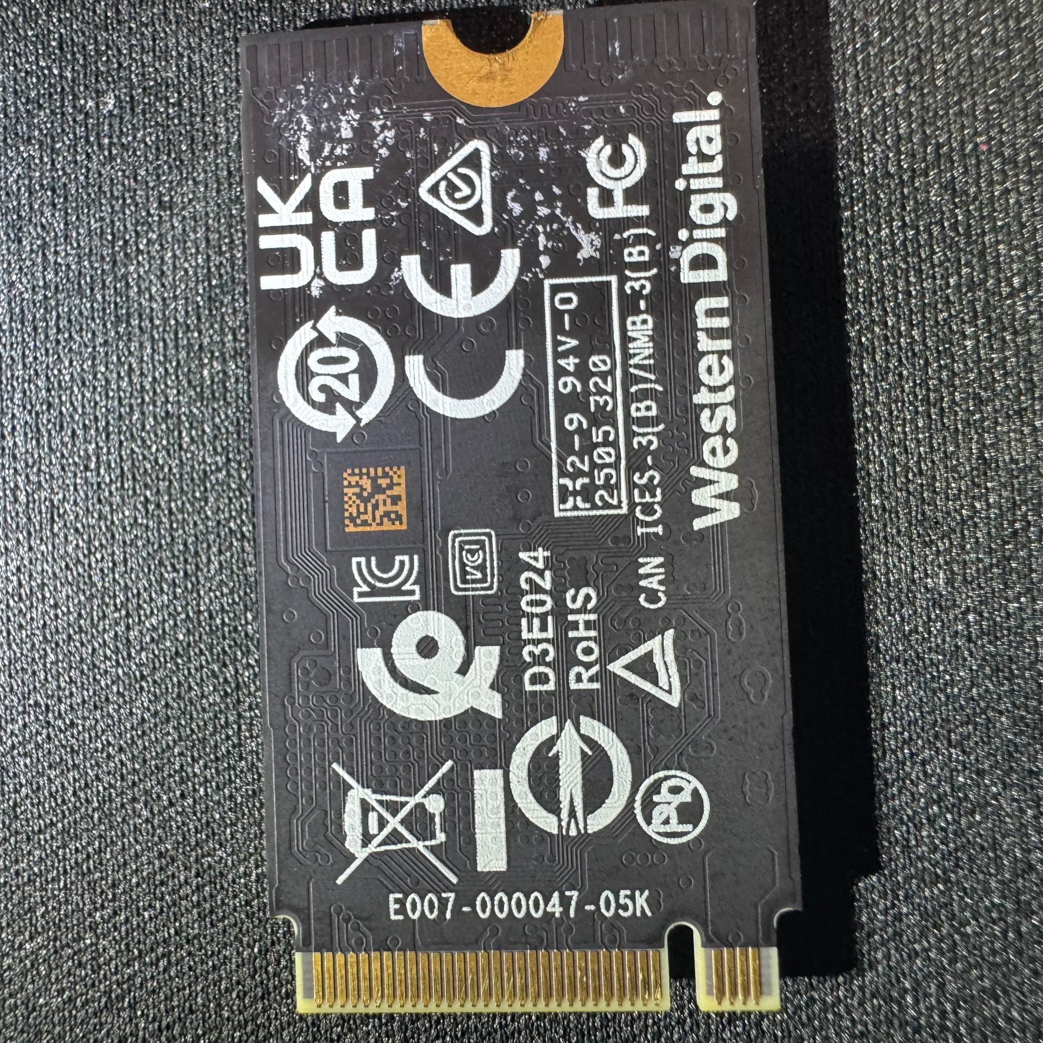 Western Digital PC SN5000S 1TB NVMe SSD