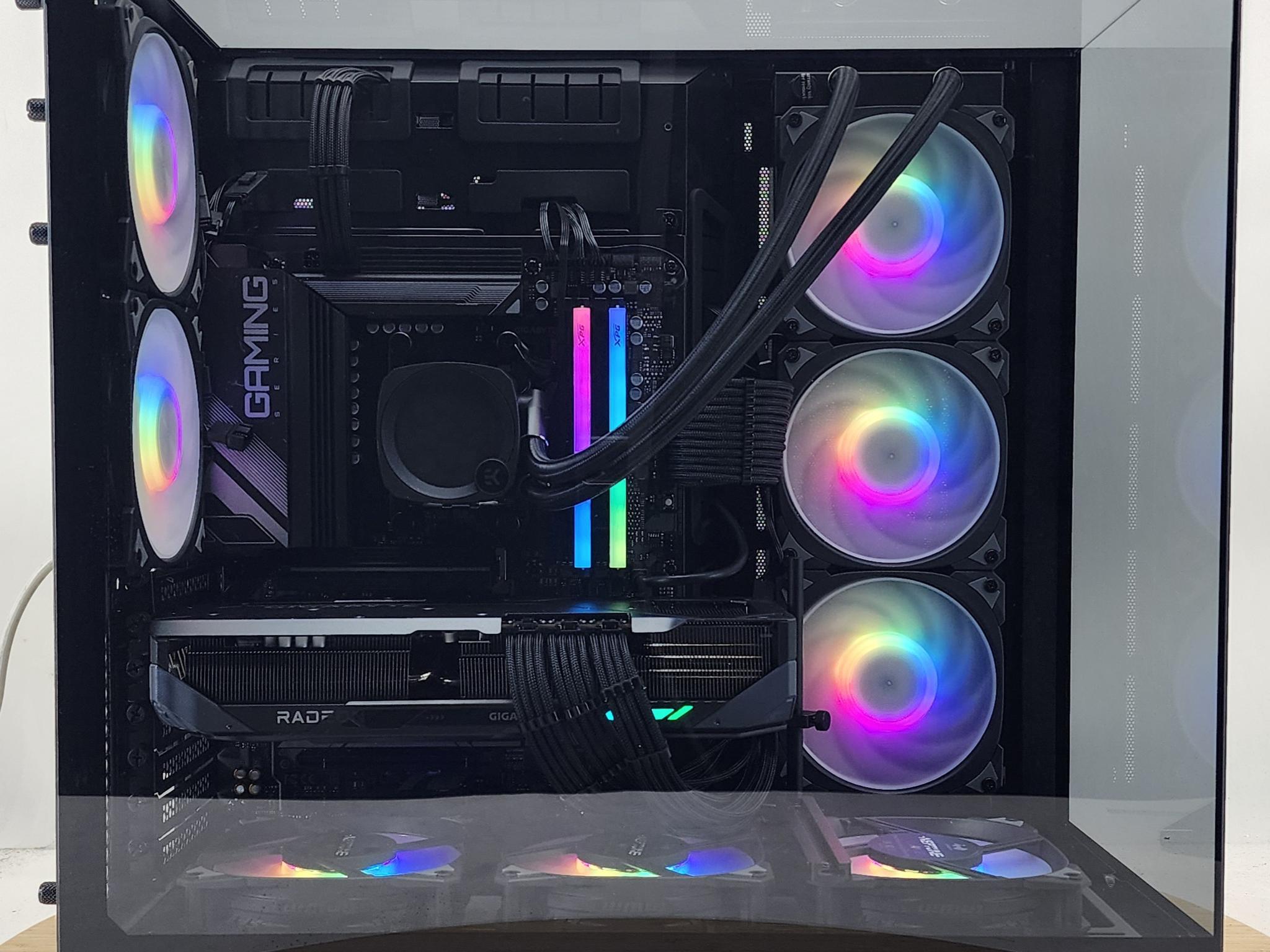 Gaming PC Ryzen 7 9700X 32GB RAM 2TB SSD RX 9070 XT 16GB Windows 11 Computer