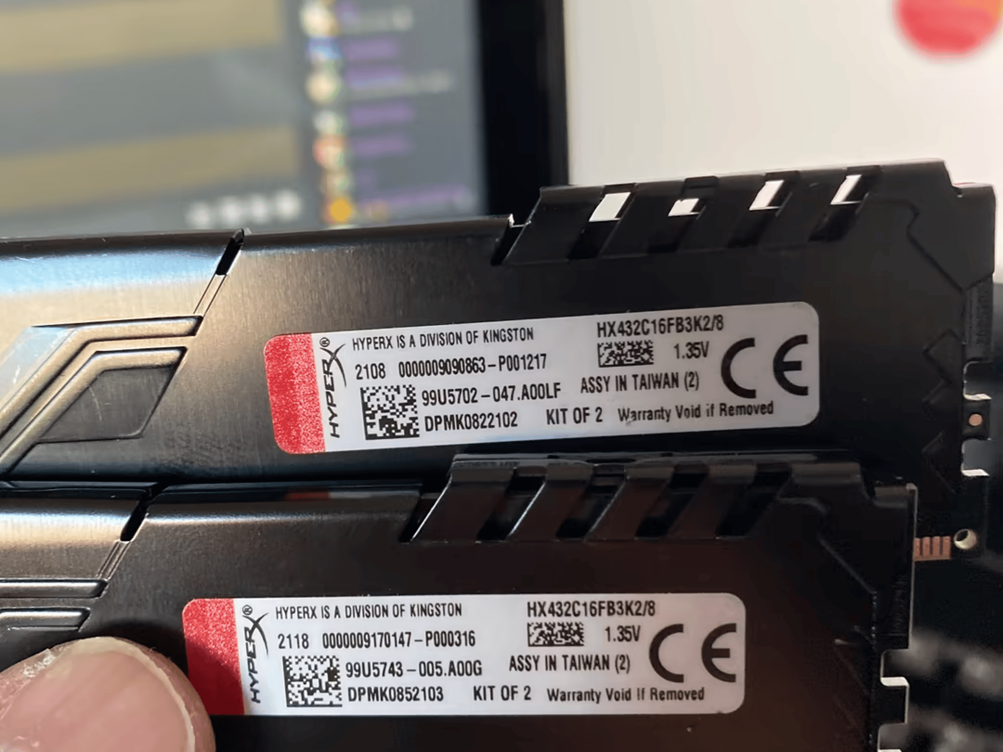 HyperX Fury 8GB (2 x 4GB) 3200MHz CL16