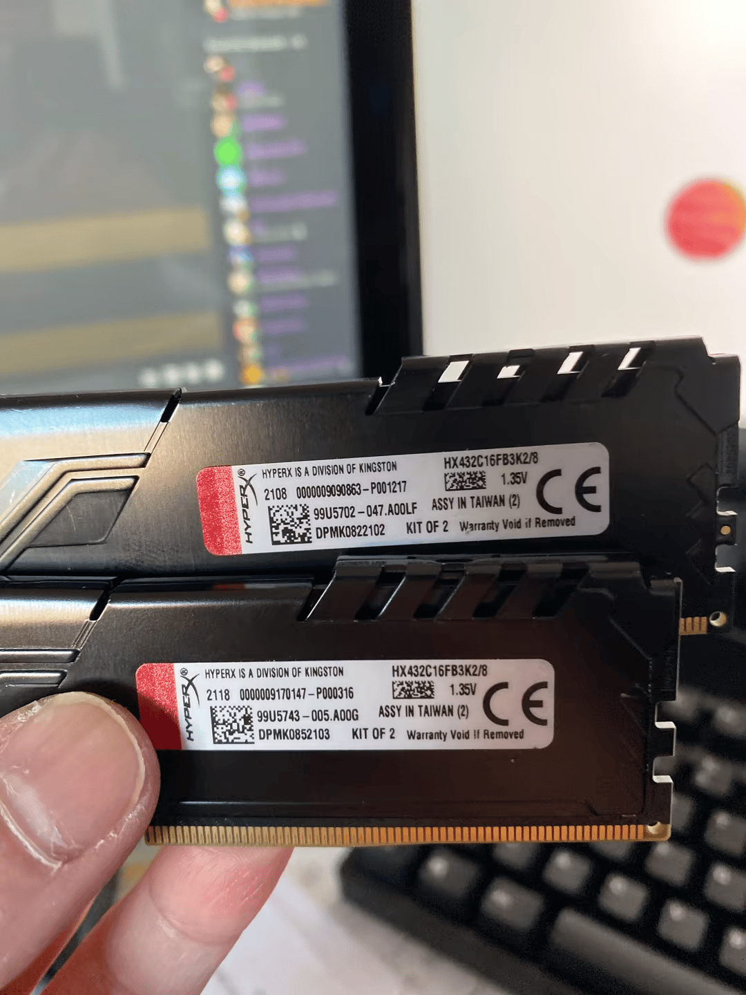 HyperX Fury 8GB (2 x 4GB) 3200MHz CL16