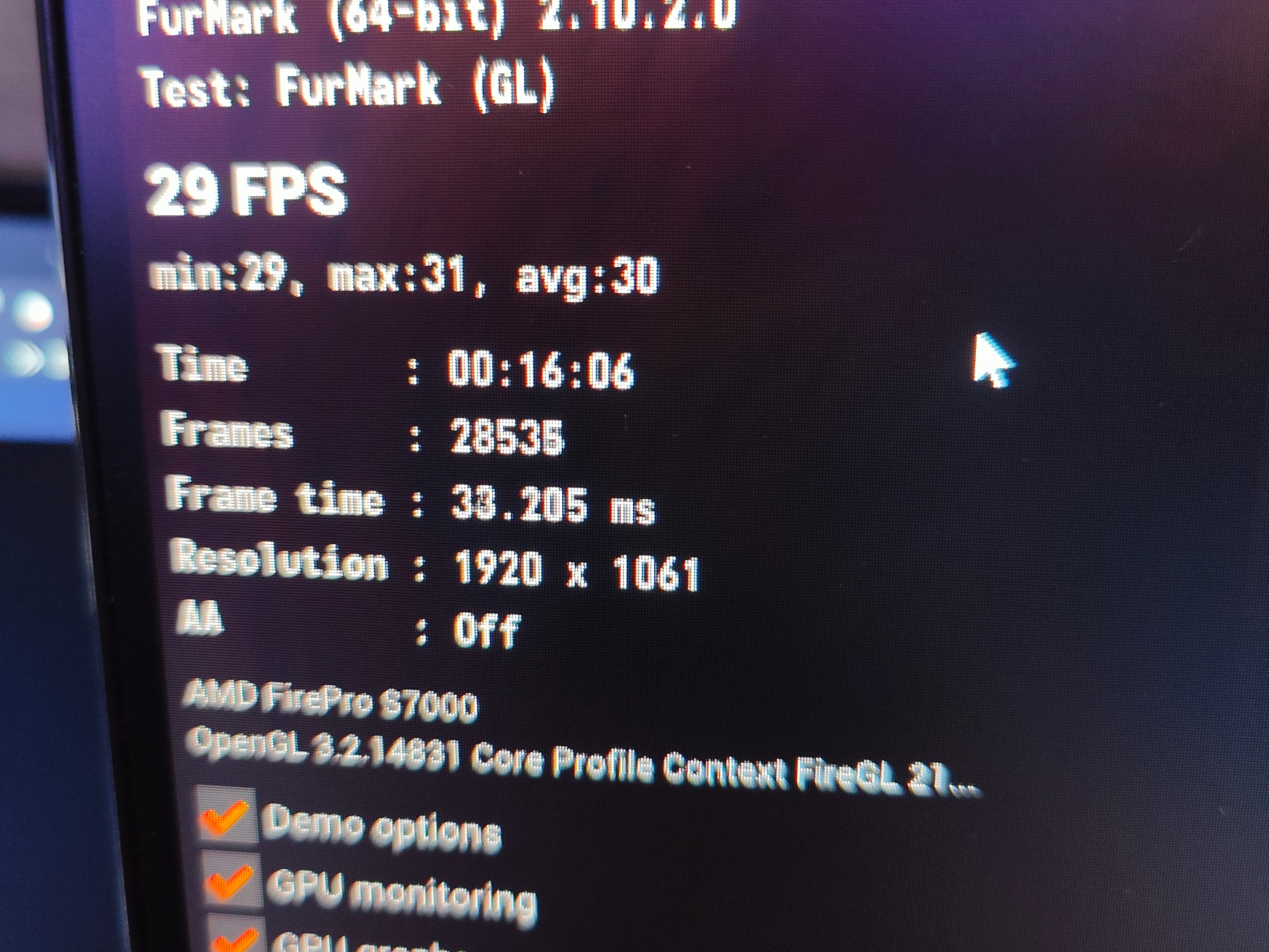 Open Air Xeon 16C 32T E5 2683V4 8GB DDR4 64GB M.2 SATA SSD AMD Firepro S7000 GDDR5 Windows PC
