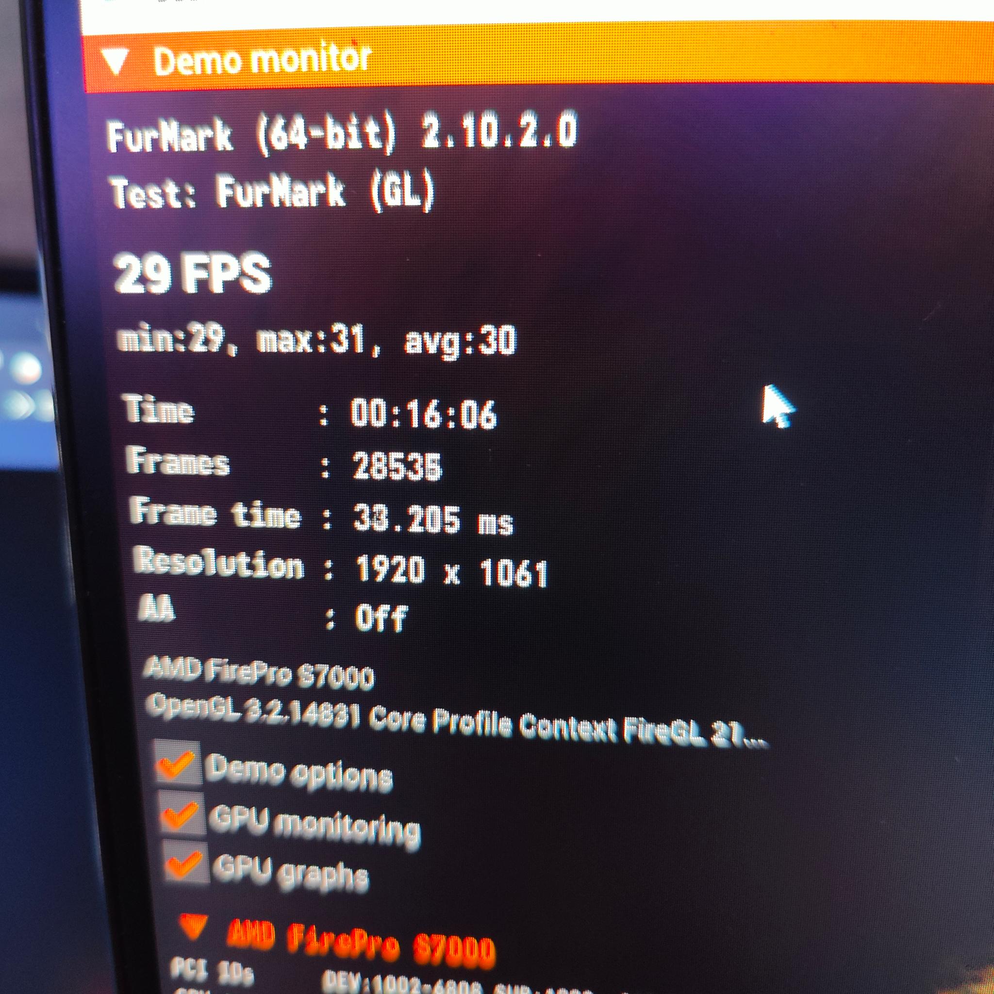 Open Air Xeon 16C 32T E5 2683V4 8GB DDR4 64GB M.2 SATA SSD AMD Firepro S7000 GDDR5 Windows PC