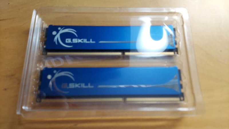 G.Skill PC3-10600 DDR3-1333 SDRAM RAM 2GB KIT [ 2x1GB ] Desktop Memory