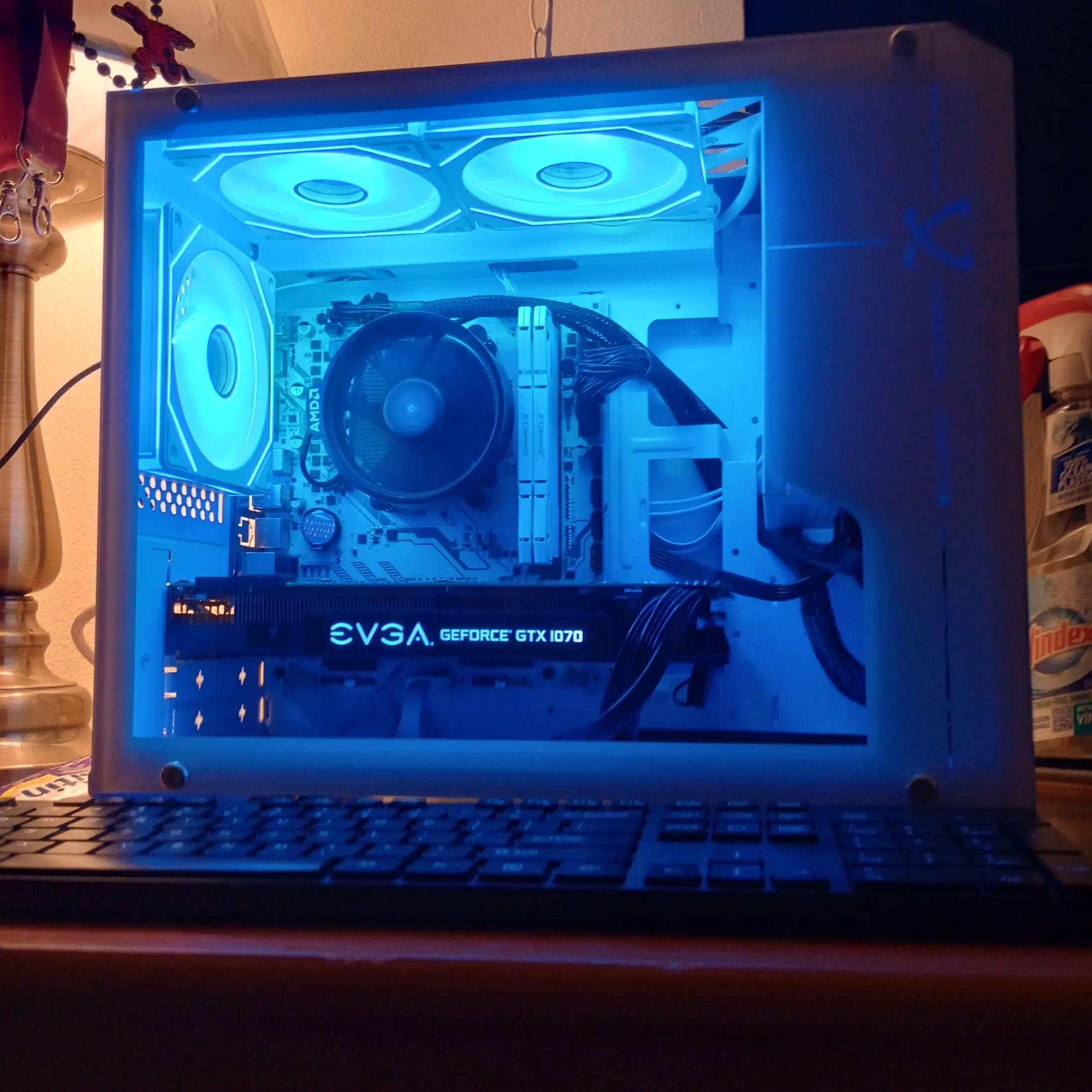 Newly built budget PC/ Ryzen 5 5500/ GTX1070 / 16GB DDR 4 RAM/ 512GB M.2 SSD/ 600 Watt PSU