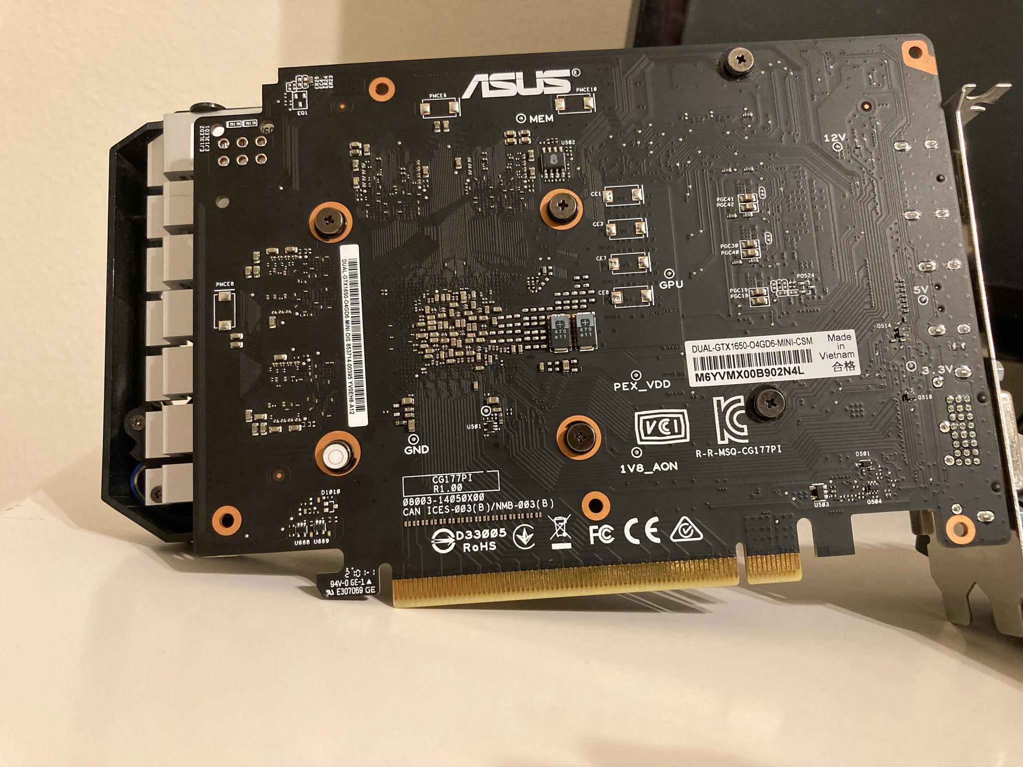 ASUS GTX 1650 4GB