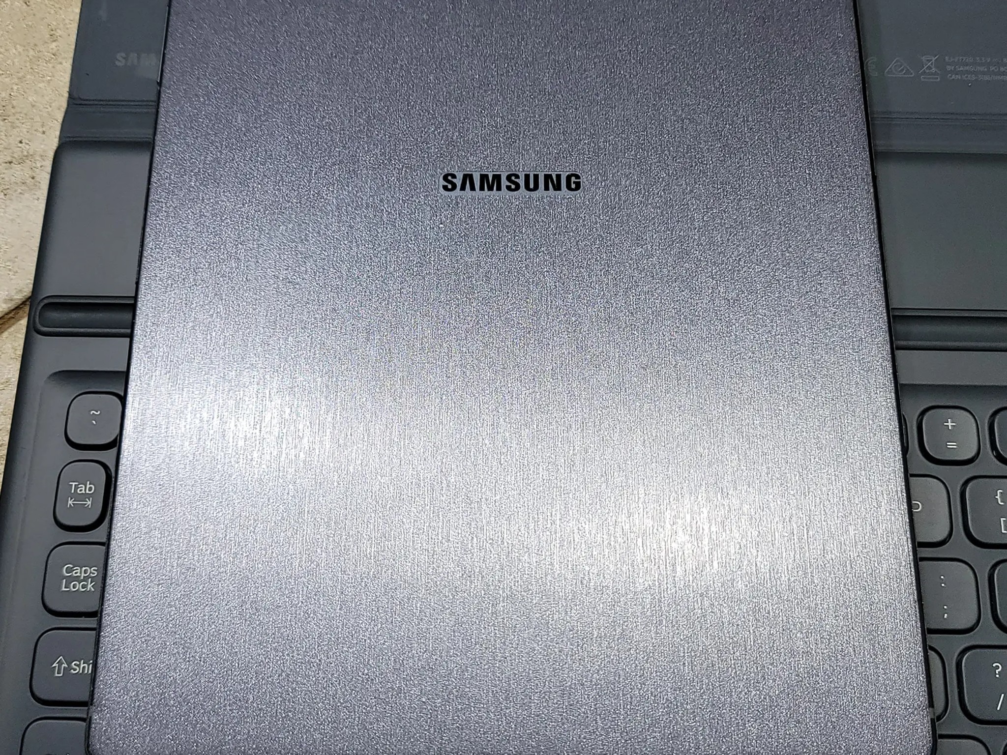 Samsung Glaxy Tab S5e with keyboard book cover