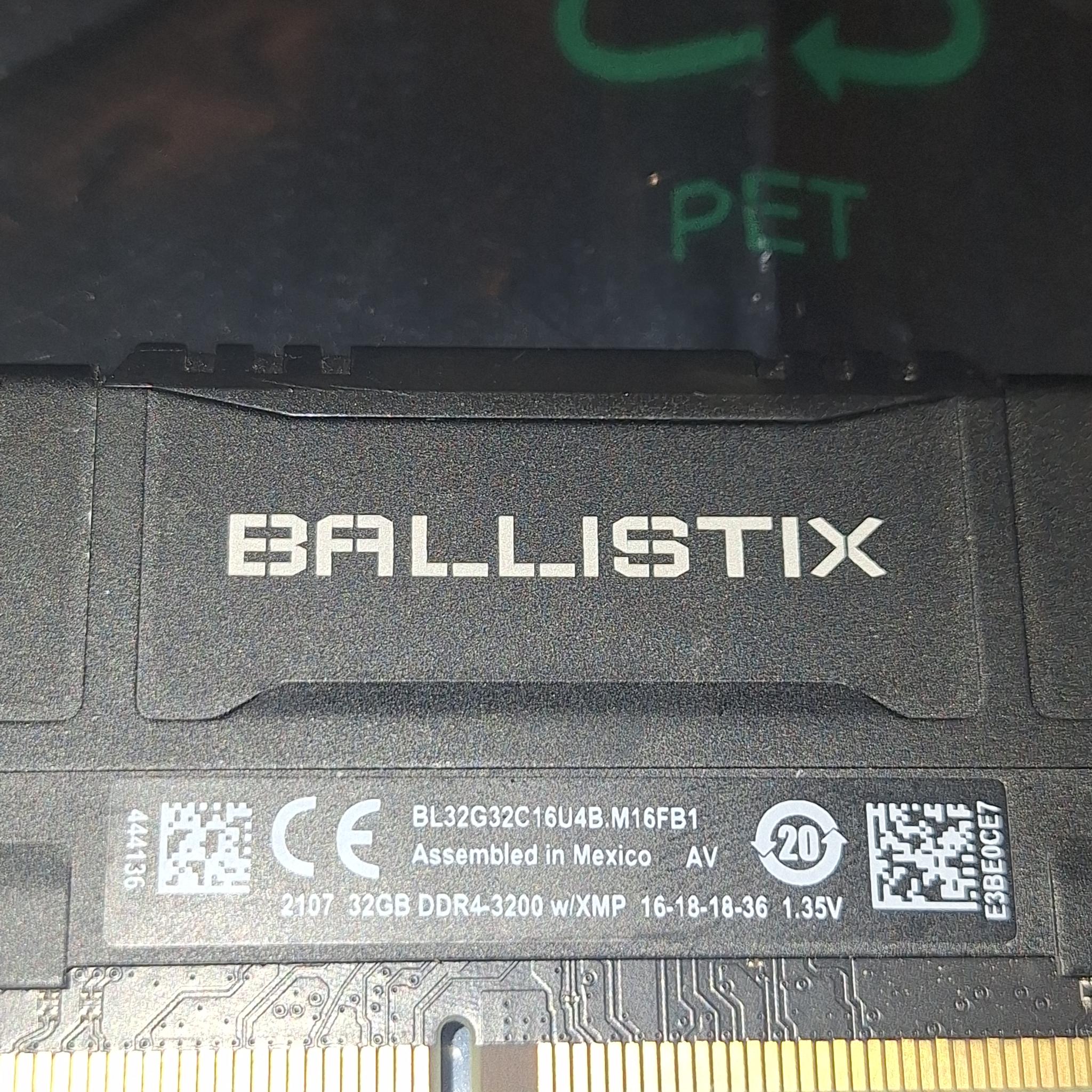Crucial Ballistix DDR4 3200 32GB (1x32GB)