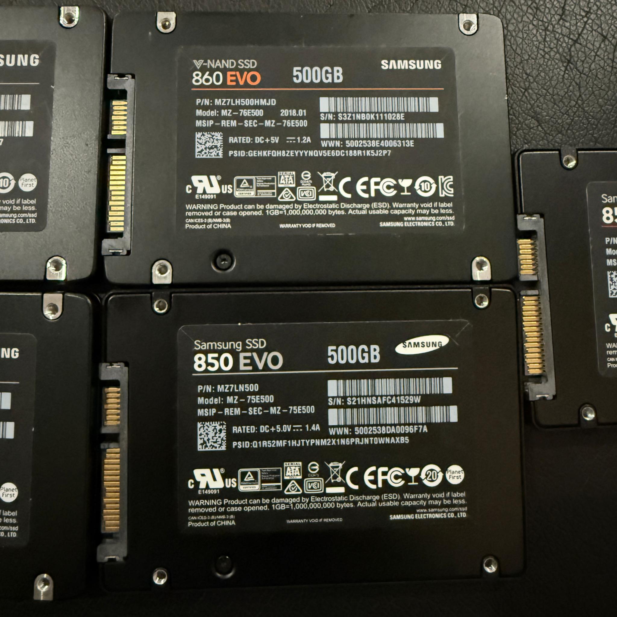 Multiple Samsung SSDs | Varies in sizes