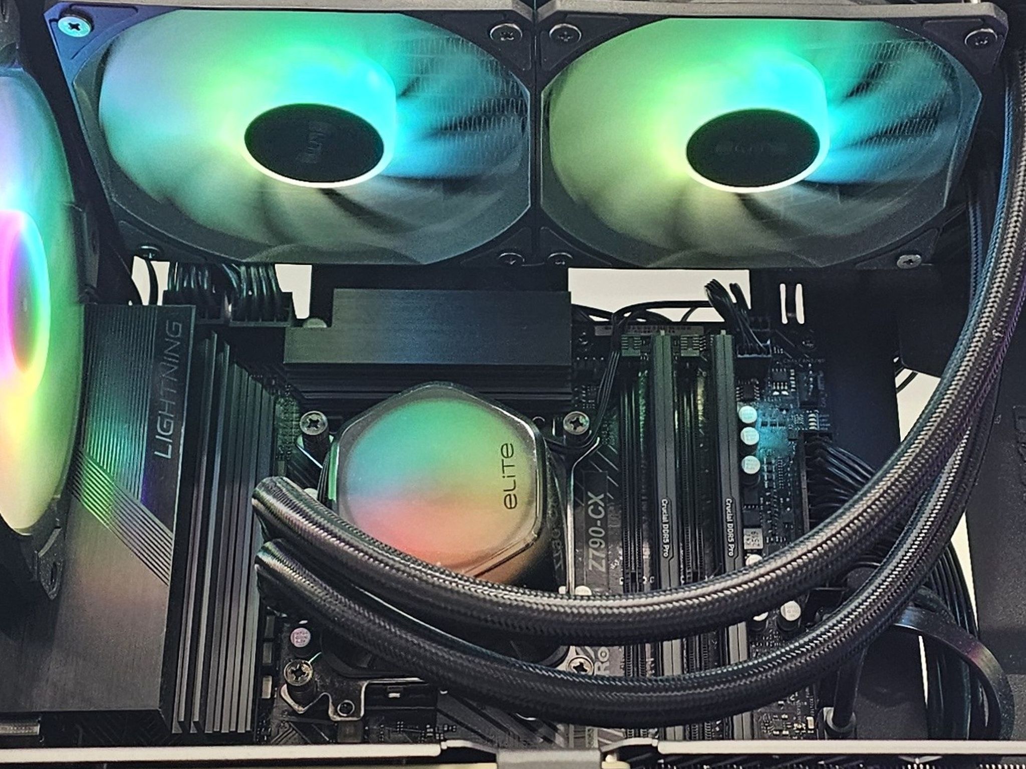 240mm AIO ELITE RGB CPU Liquid Cooler for Intel LGA1700