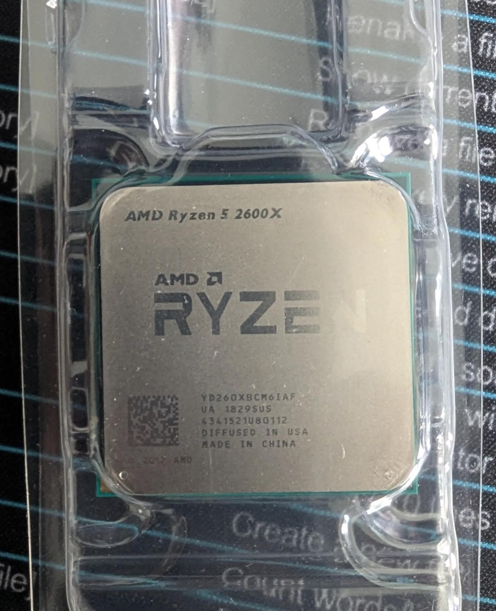 AMD Ryzen 5 2600X 6-core, 12-thread CPU